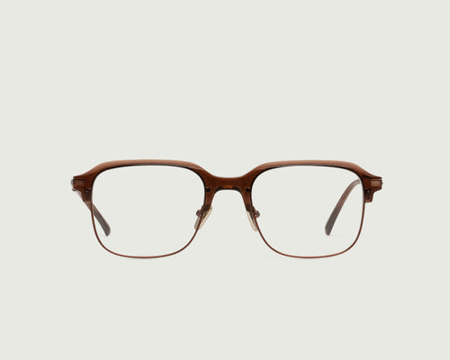 Whiskey ::Sadie Eyeglasses Square Brown castor seed front