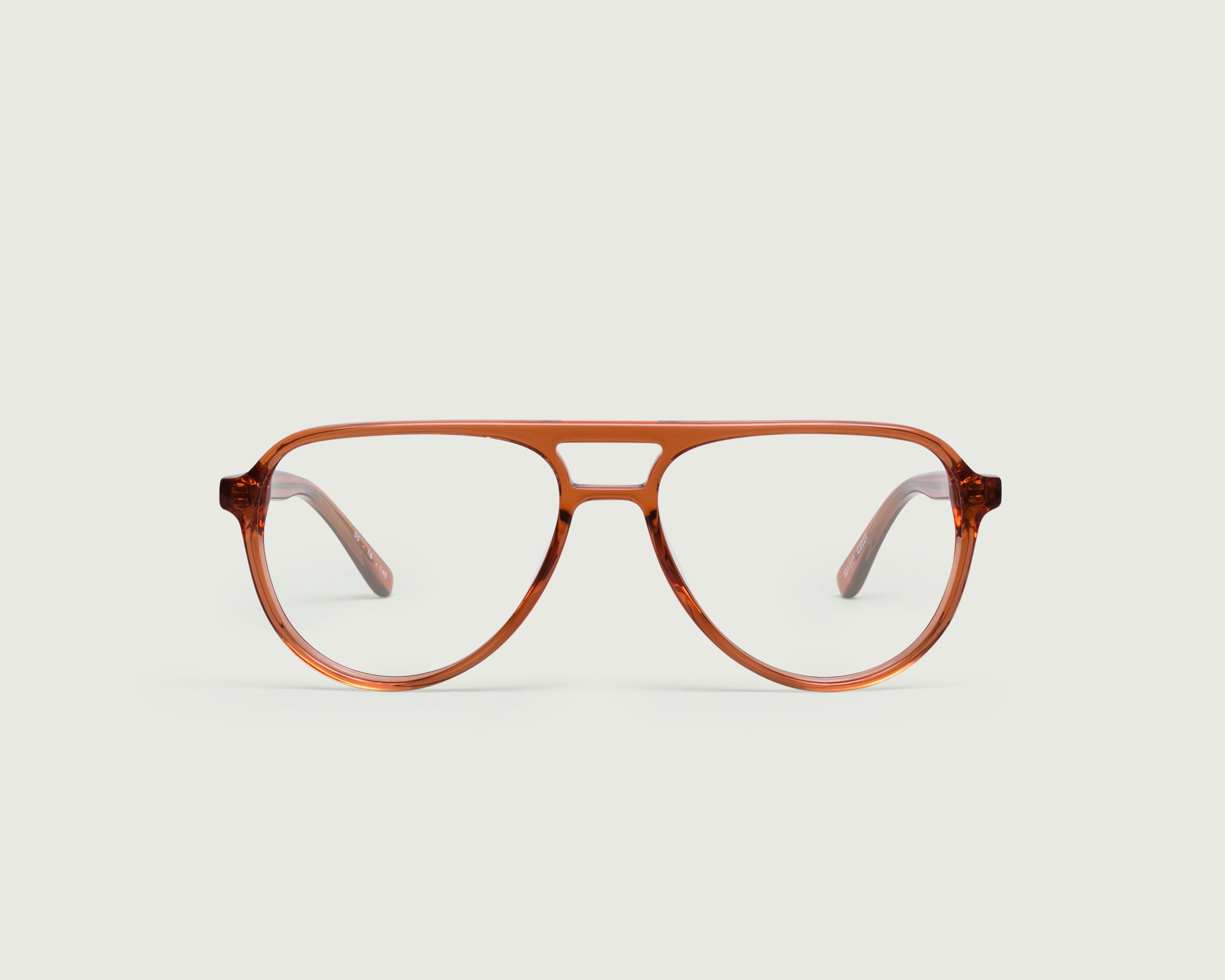 Ale::Arturo Eyeglasses orange pilot acetate front