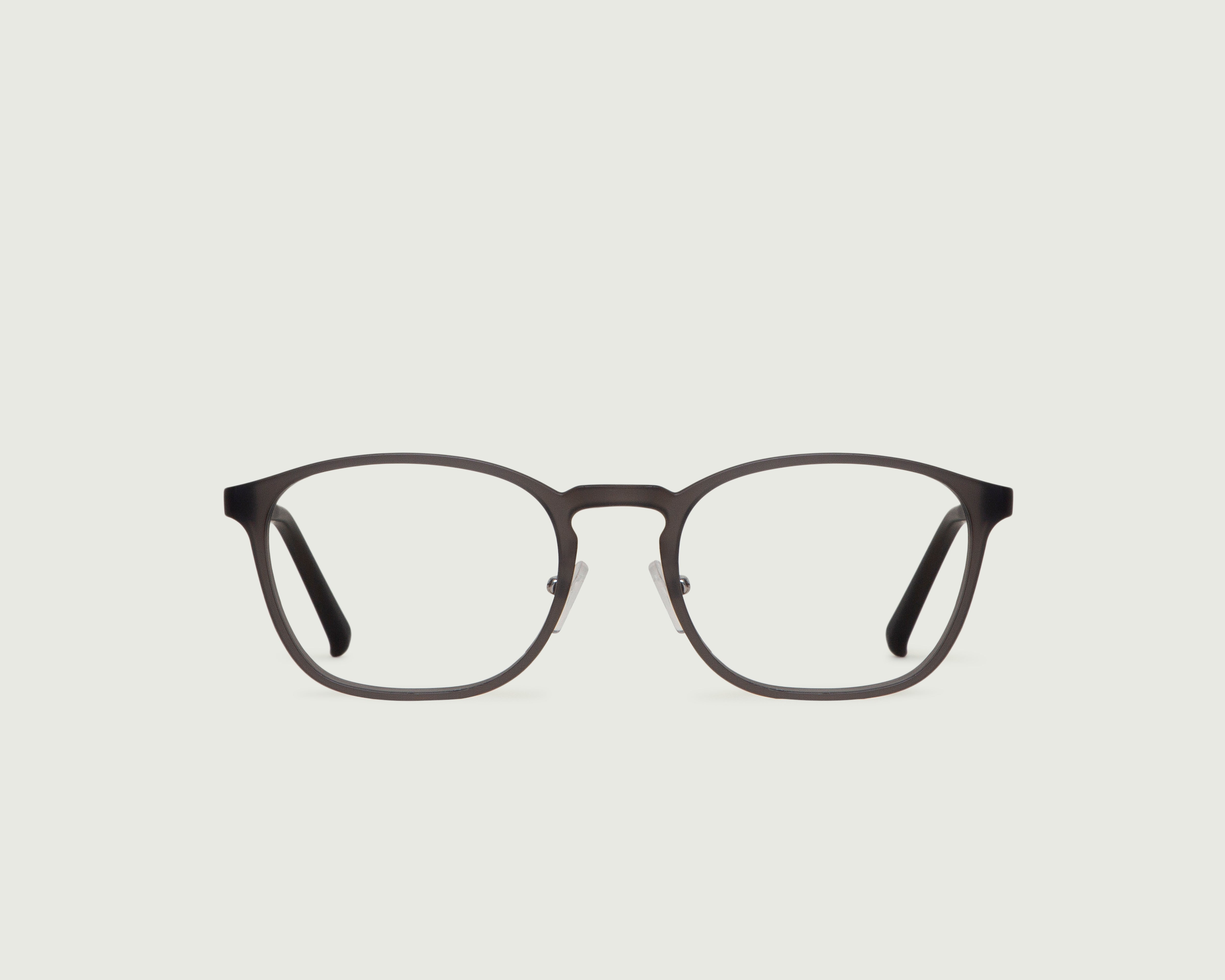 Matte Ant::Columbus Wide Eyeglasses square black  castor seed front