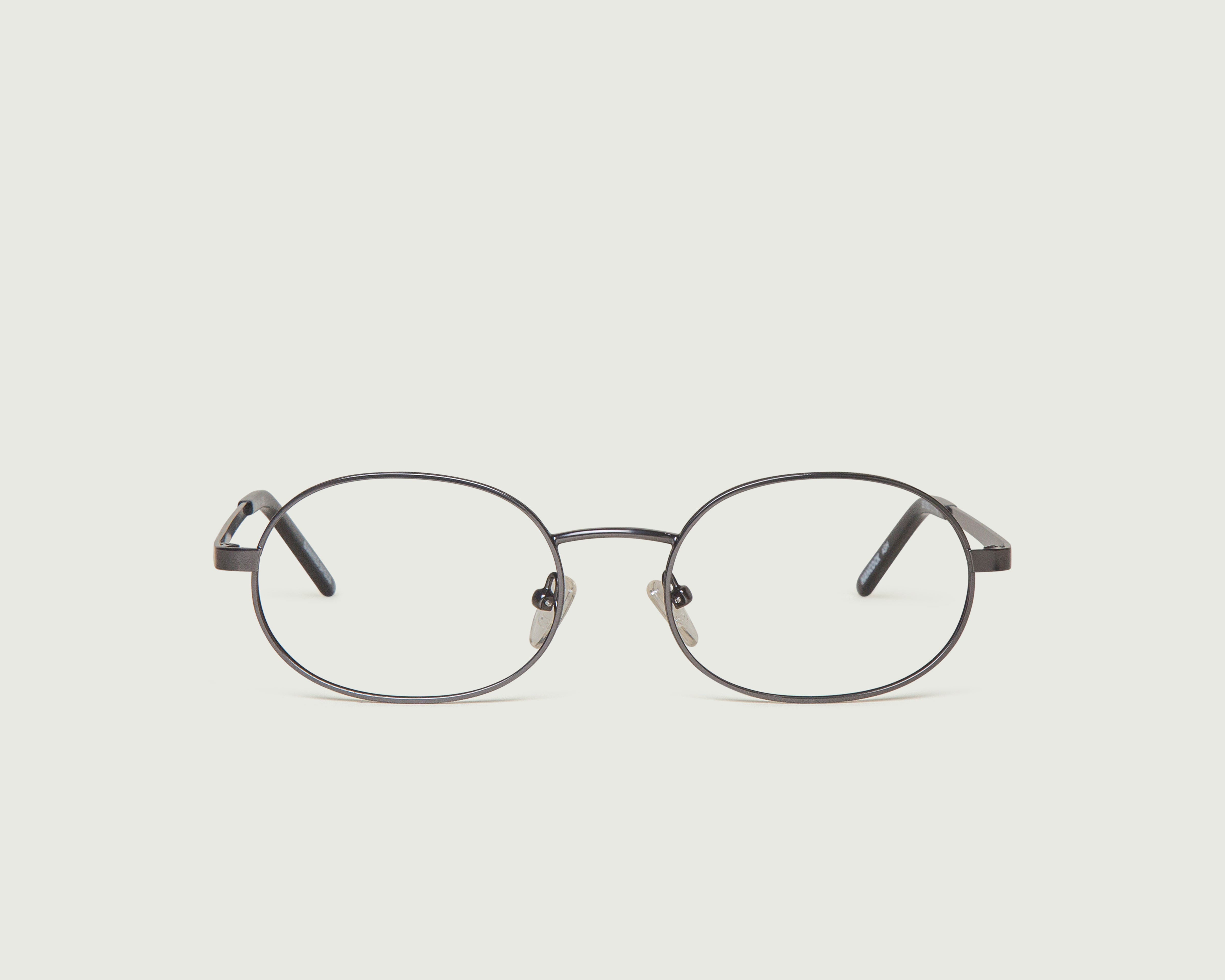 Ash::Hancock Eyeglasses round gray metal  front