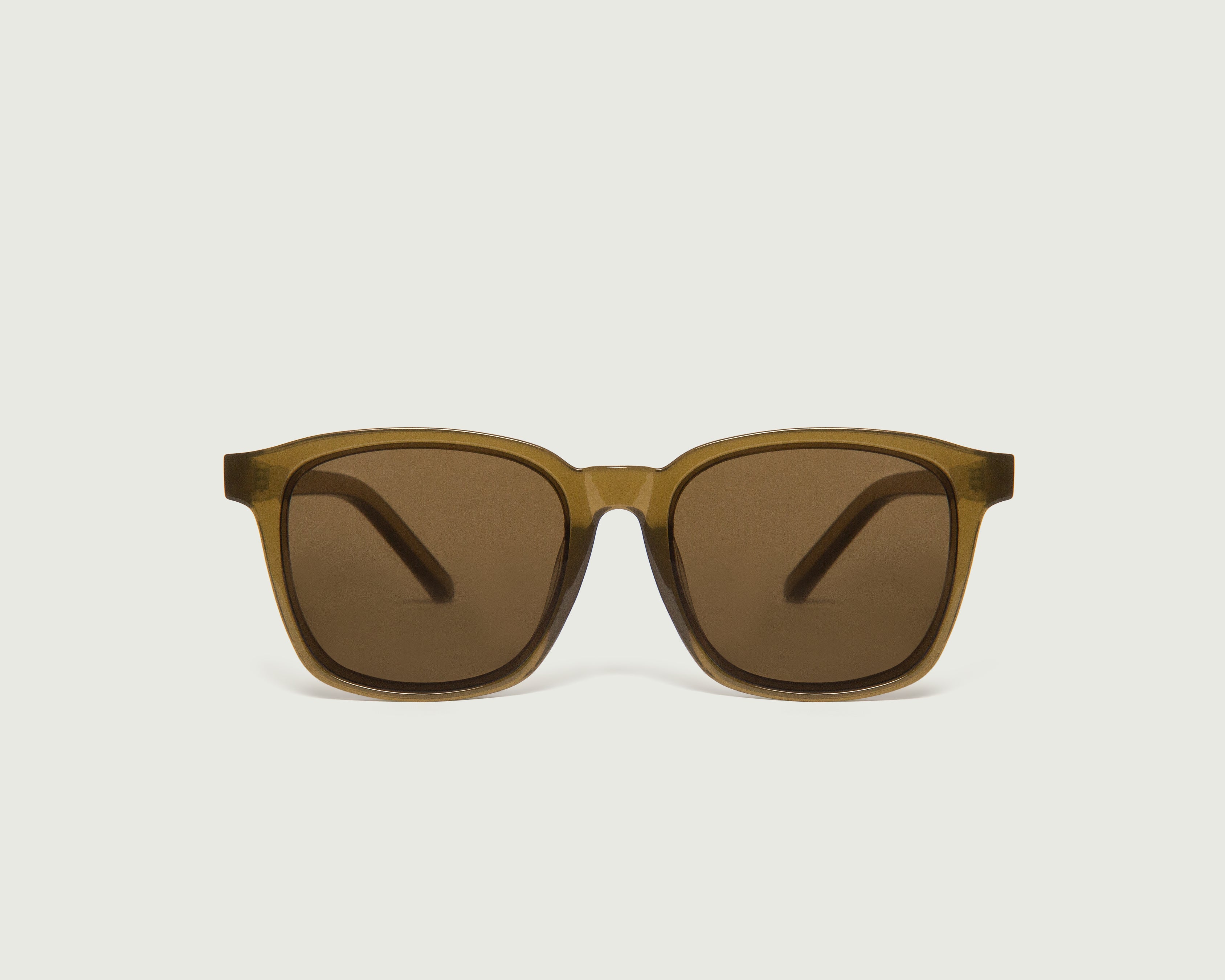 Basil::Bennett Sunglasses square green plastic front (4687760097334)