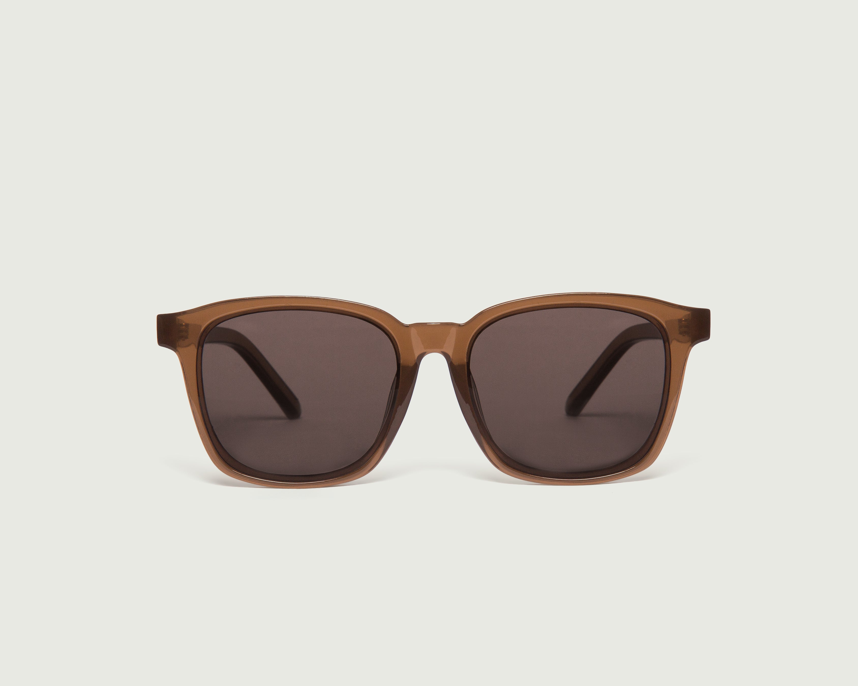 Cacao::Bennett Sunglasses square brown plastic front (4687760097334)