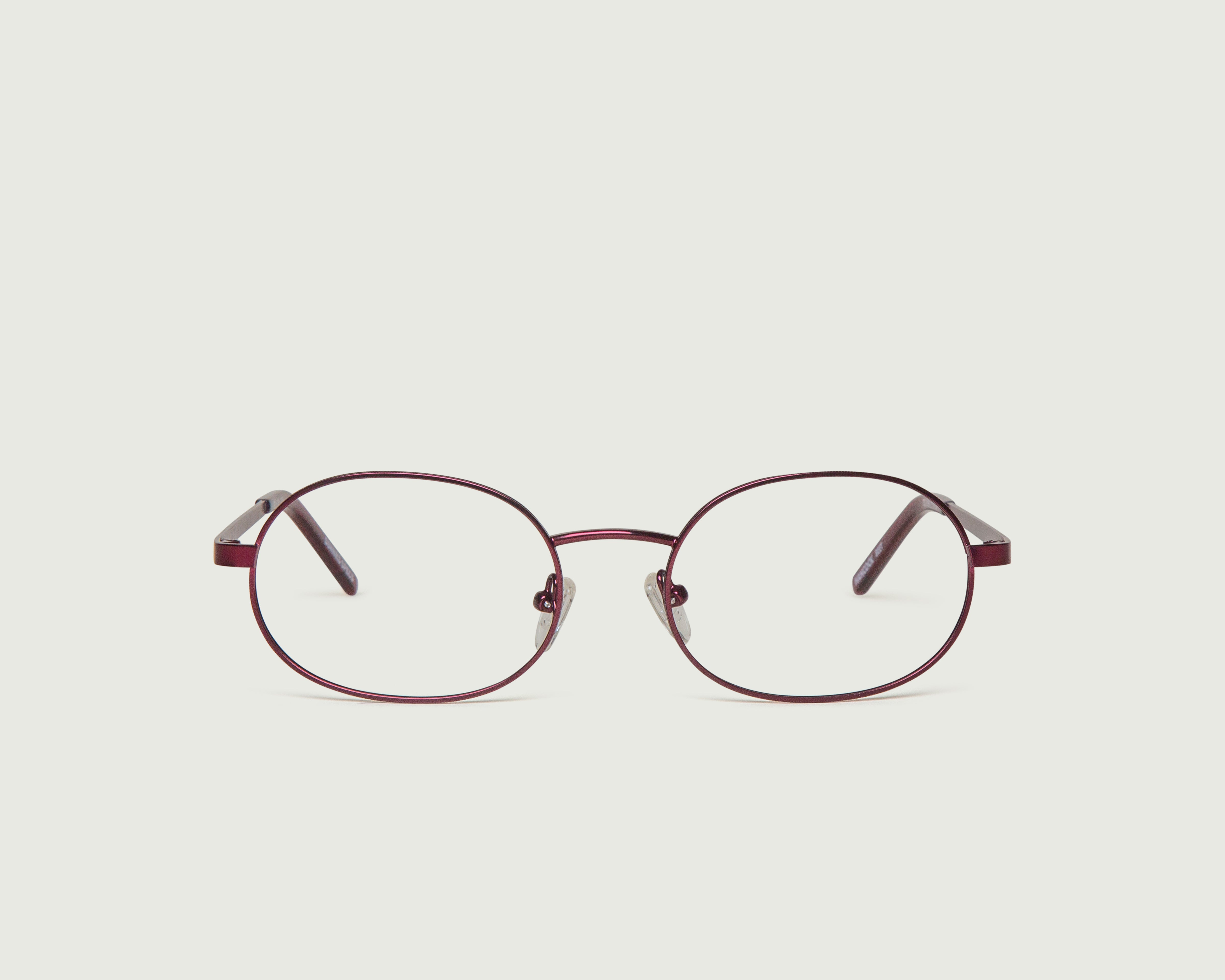 Beet::Hancock Eyeglasses round red metal  front