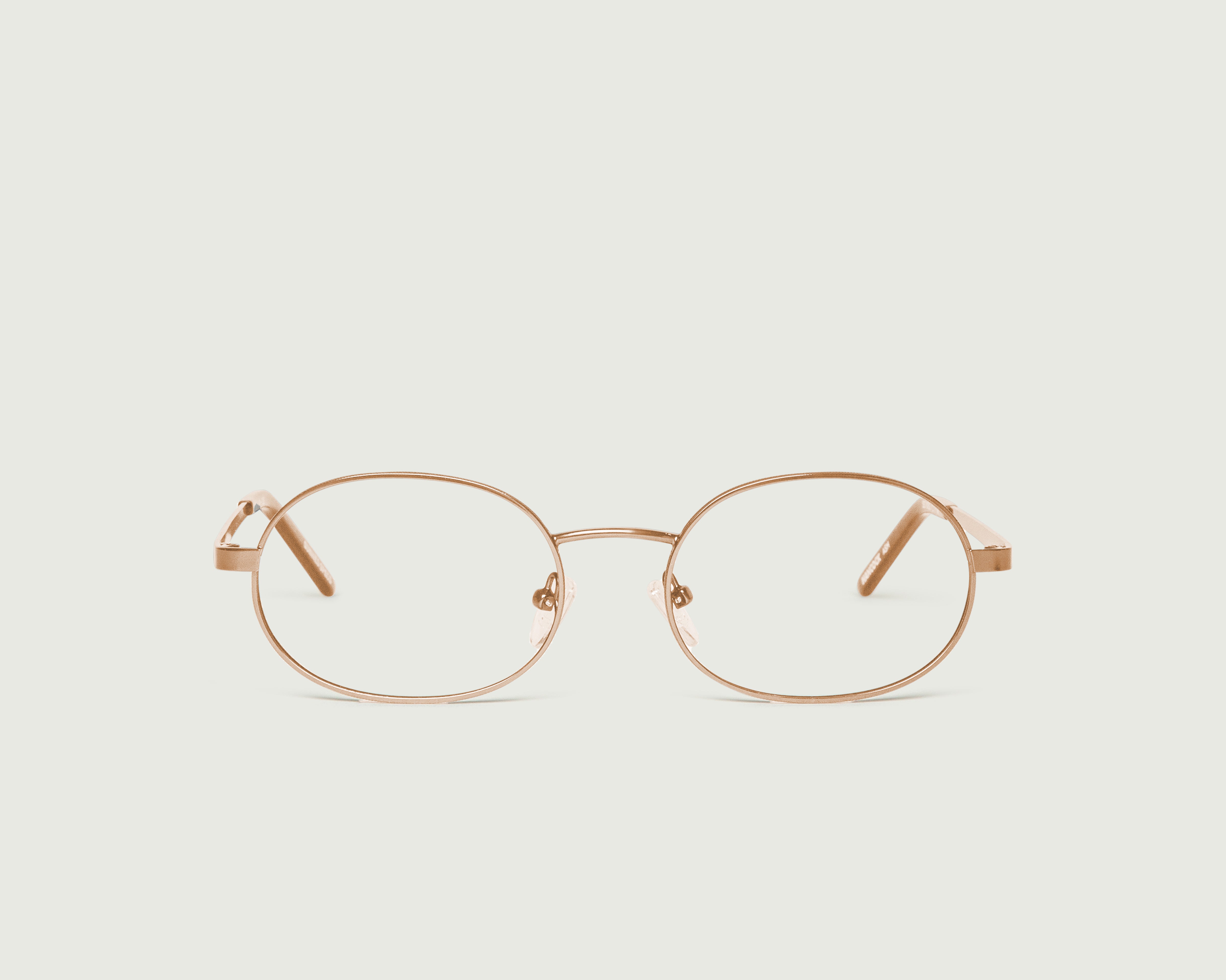 BlushSteel::Hancock Eyeglasses round pink metal  front