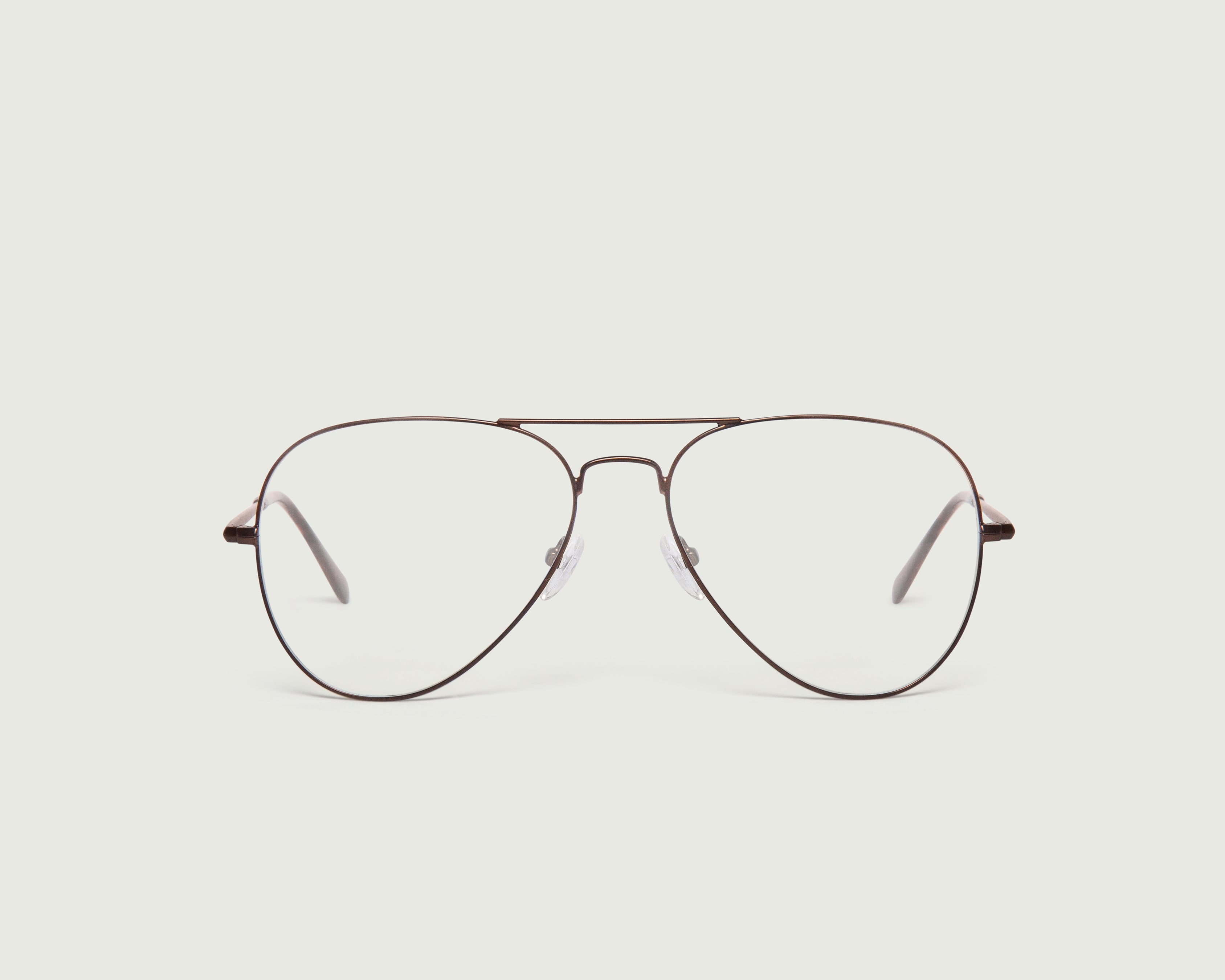 Bronze::Kline Eyeglasses pilot brown metal front (4687756656694)