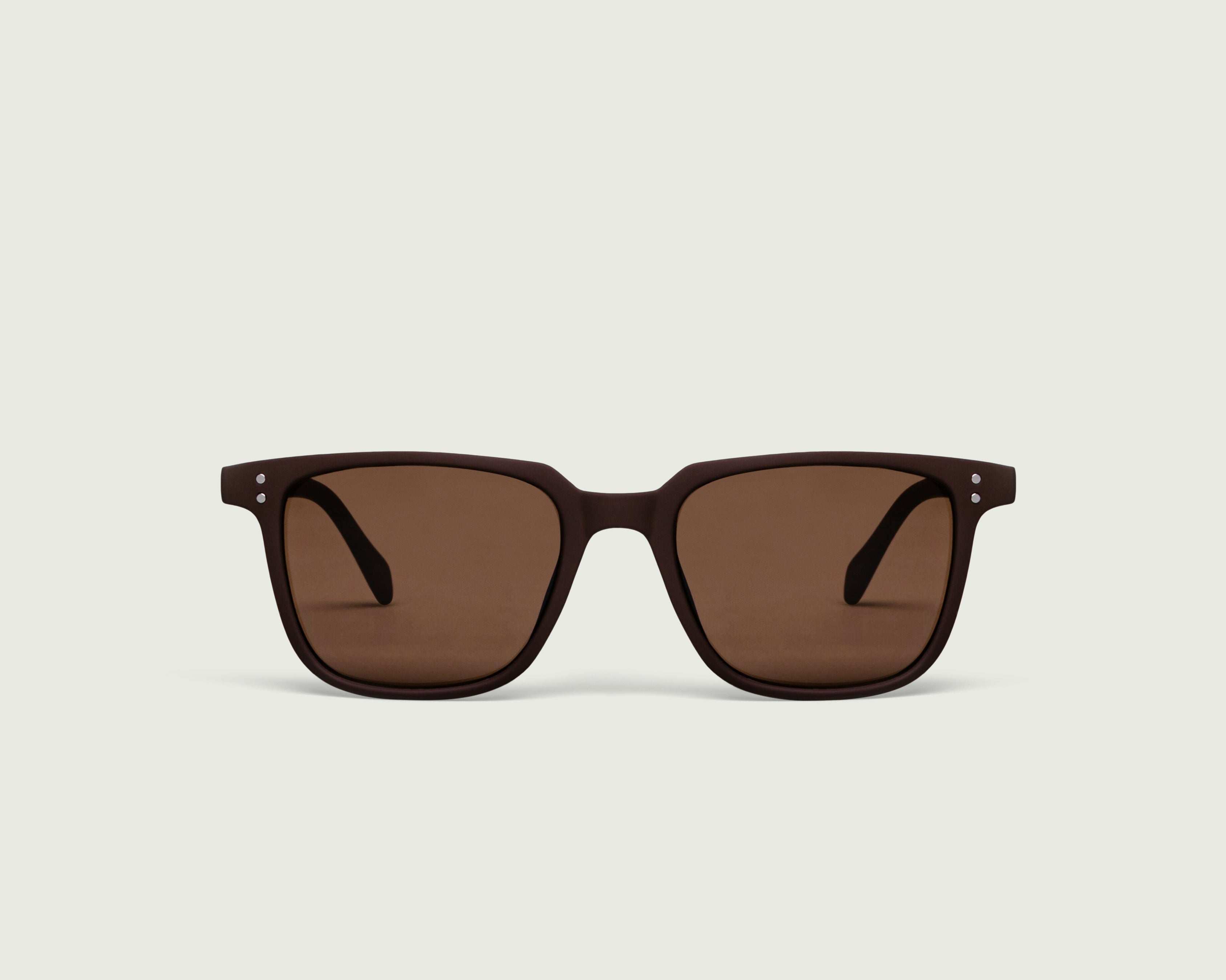 Brunette::Henrick Sunglasses square brown plastic front (4687761801270)