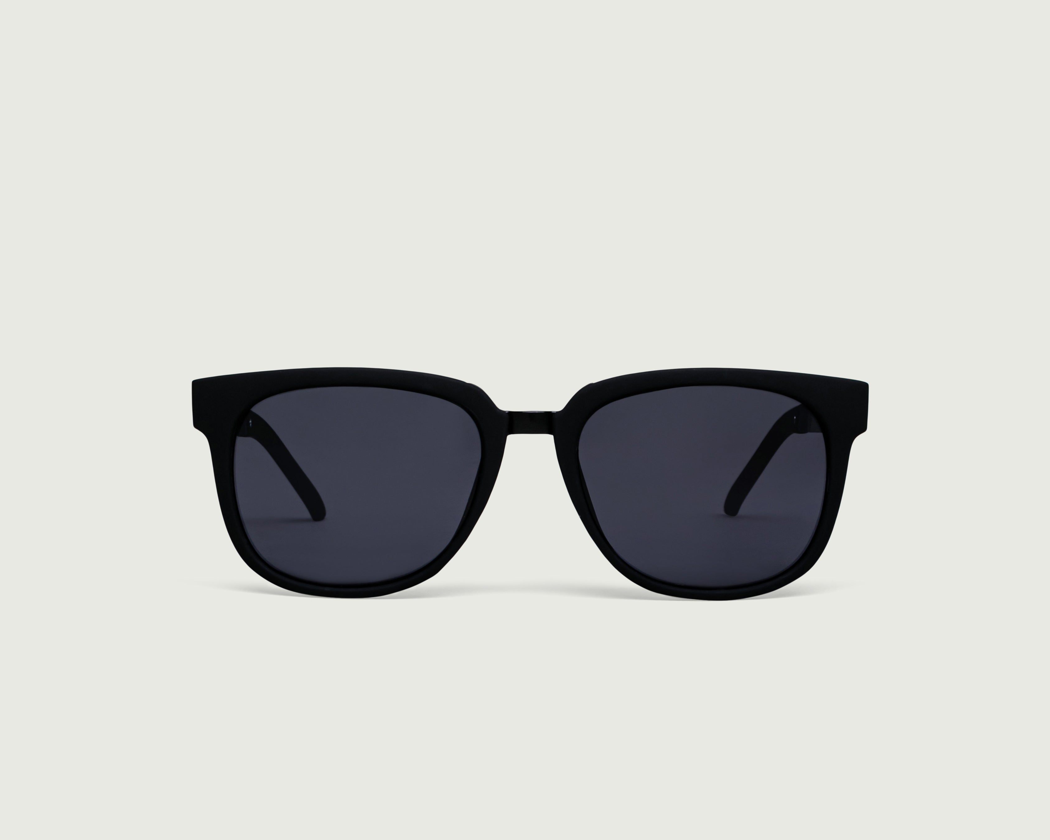 Charcoal::Corey Sunglasses square black plastic  front (6638055555126)