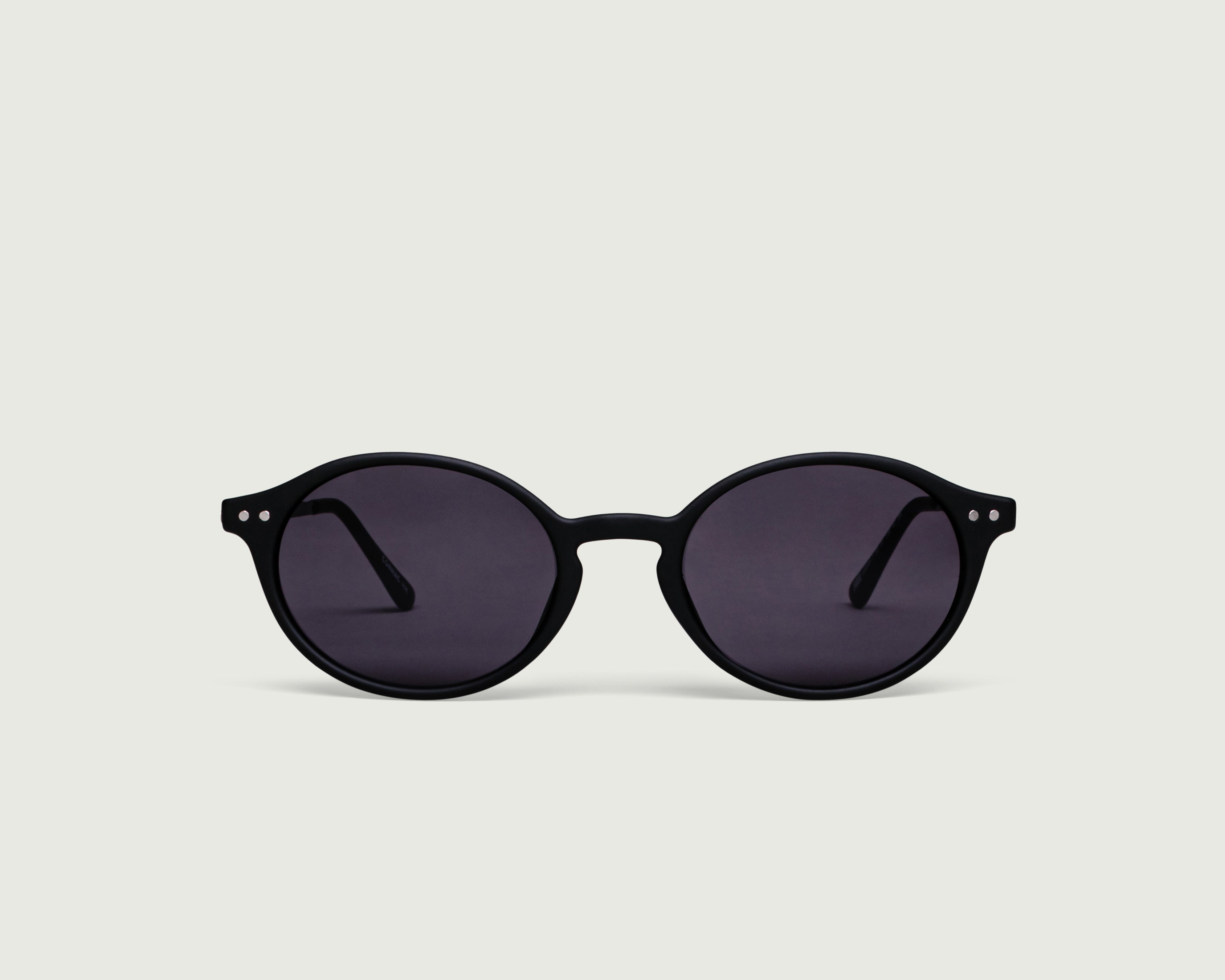 Ink::Cormac Sunglasses round black plastic front (6638061781046)