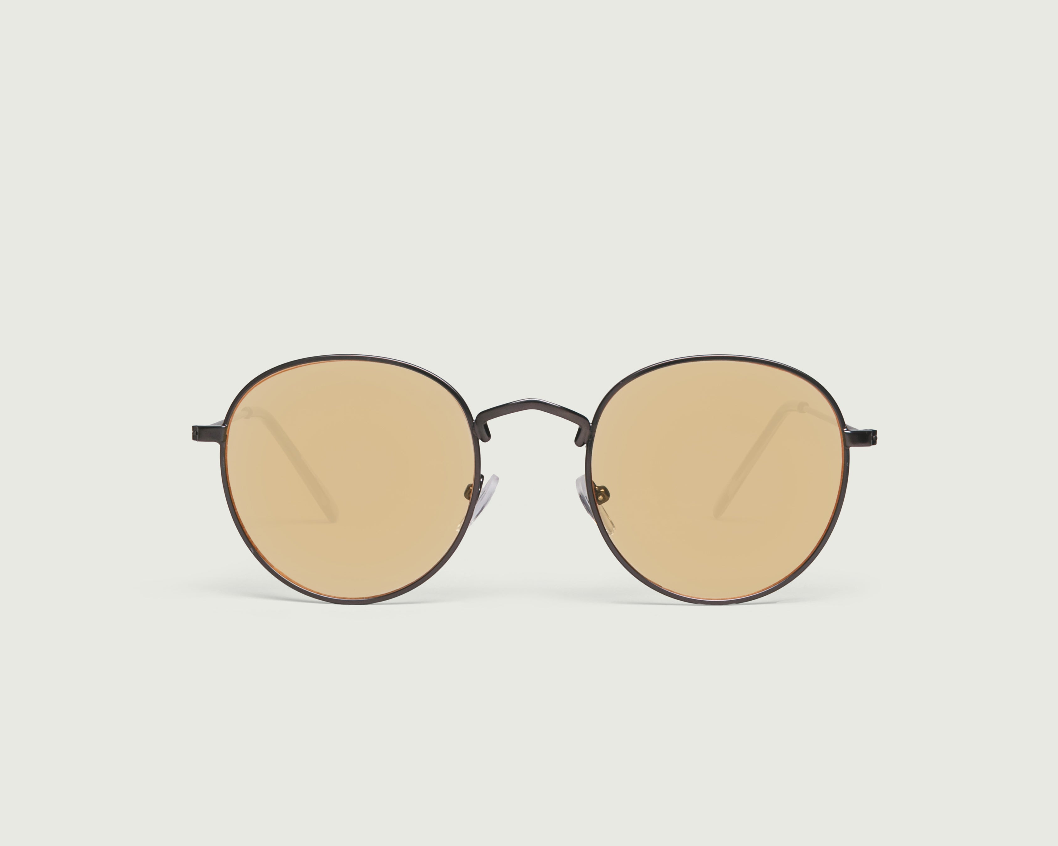 Capsicum::Winona Sunglasses round brown metal front (4687688630326)