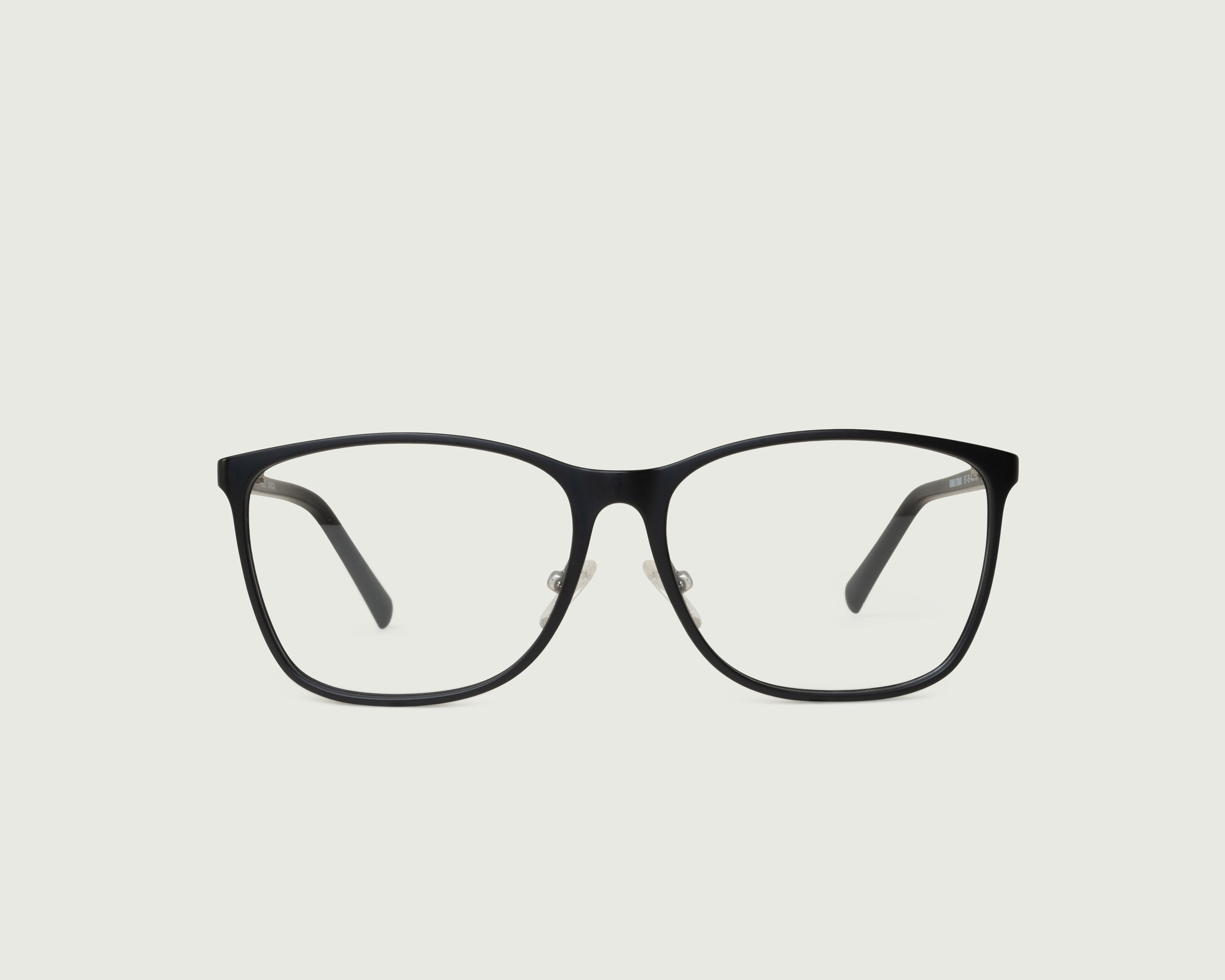 Charcoal::Kinley+ Eyeglasses square black plant-based plastic front