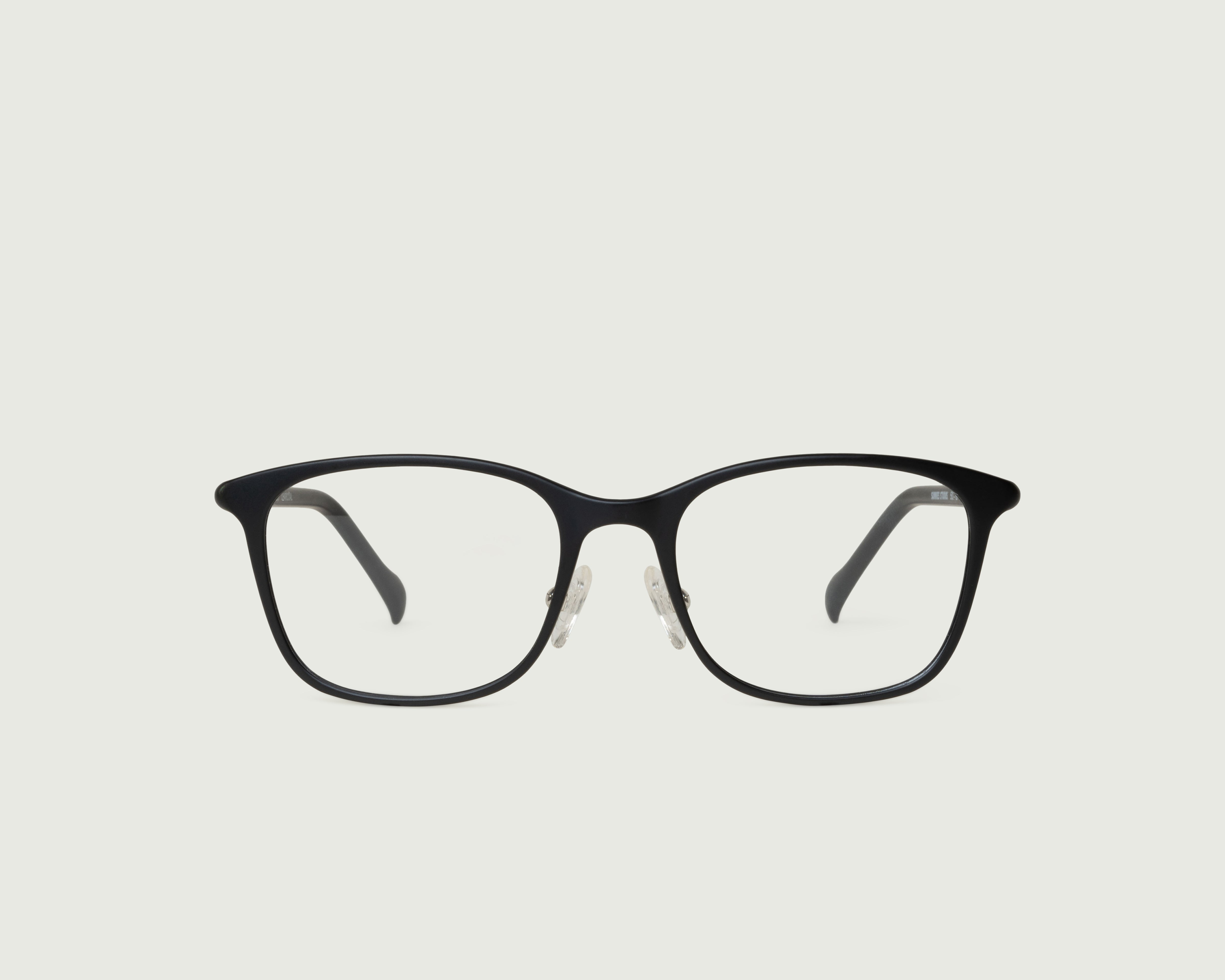 Charcoal::Leo+ Eyeglasses square black plant-based plastic front