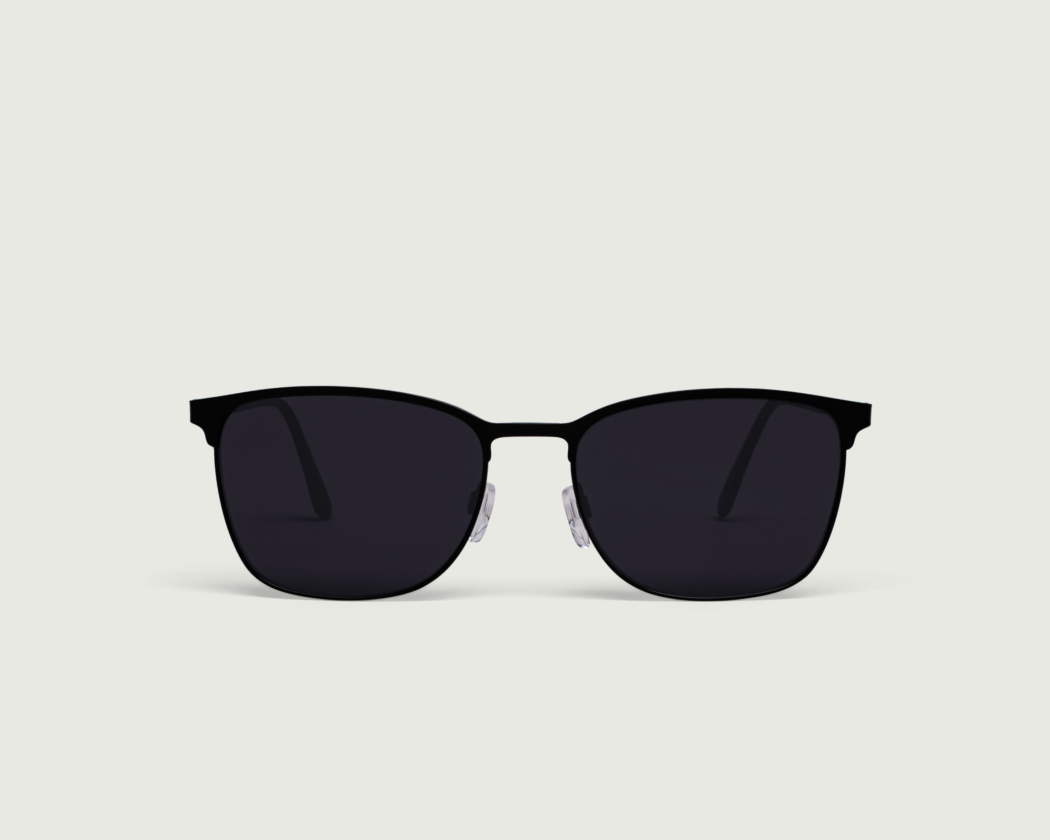 Charcoal::Tate Sunglasses square black metal front (4687761866806)