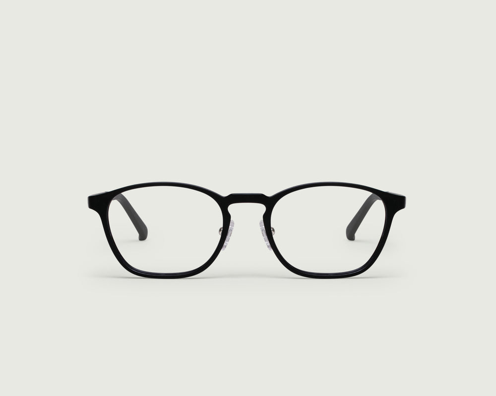 Charcoal::Columbus Eyeglasses square black plastic front (4687757869110)