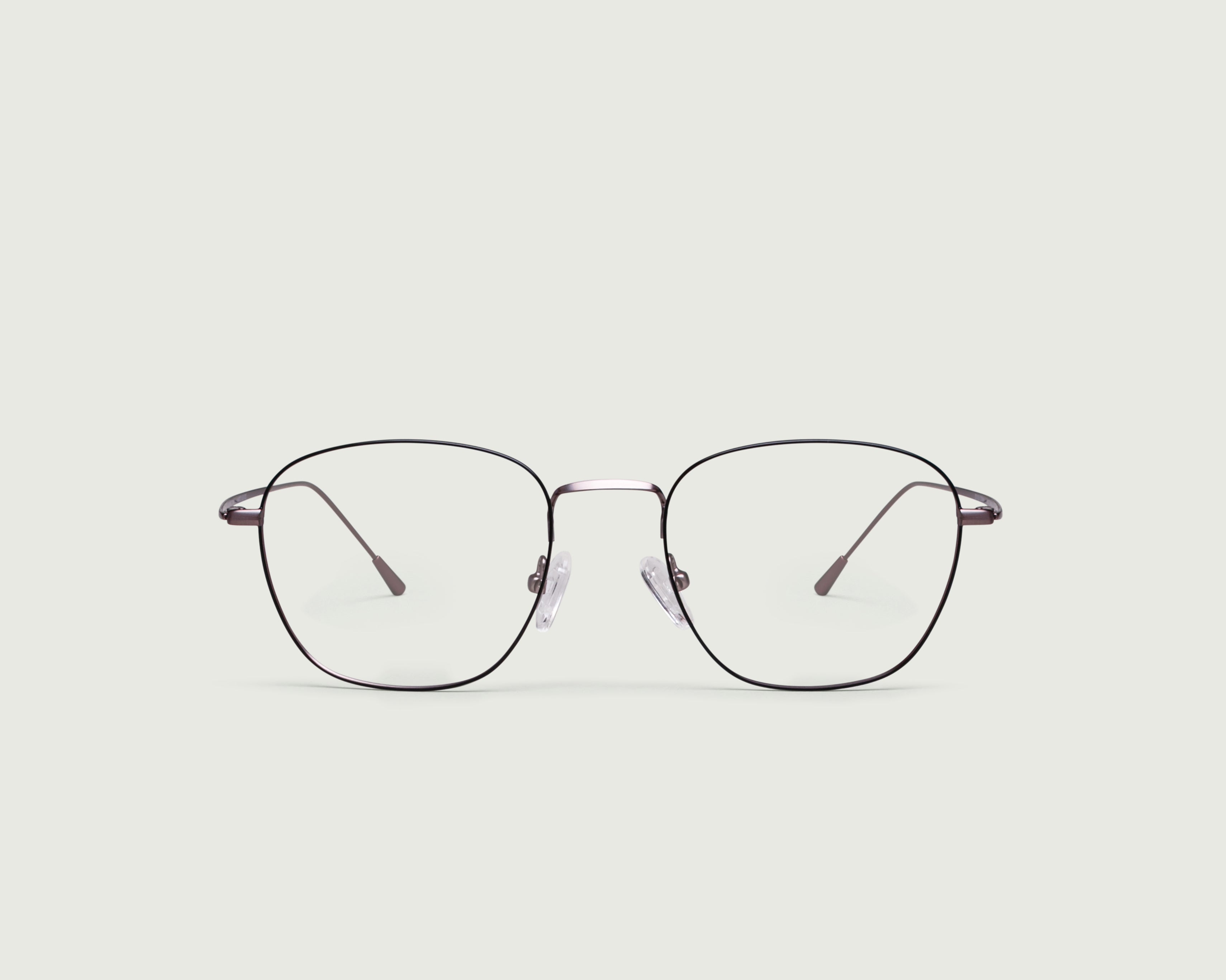Charcoal::Duke Eyeglasses square black metal front (4687757541430)