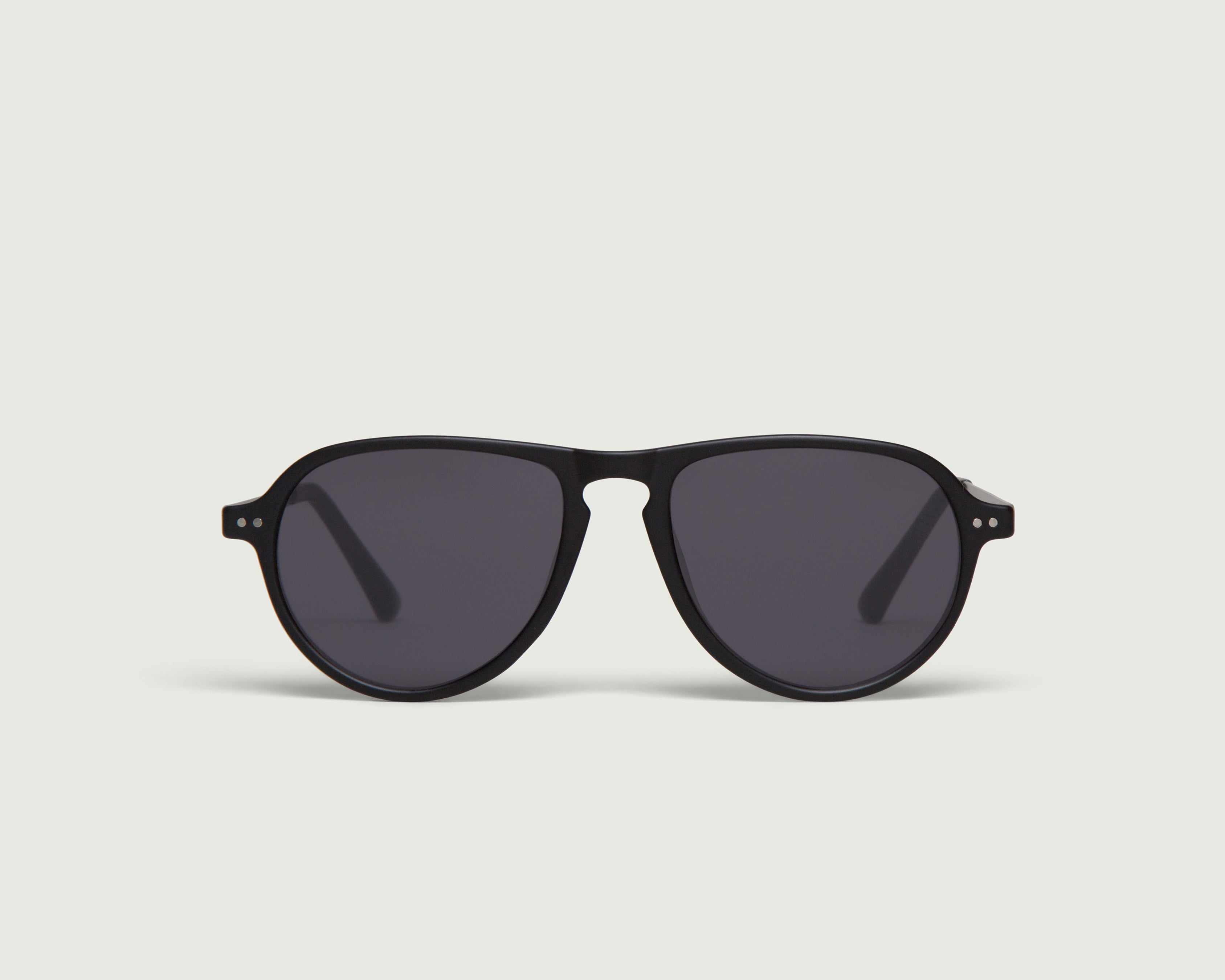 Charcoal::Ronan Sunglasses pilot black plastic metal front (6543787950134)