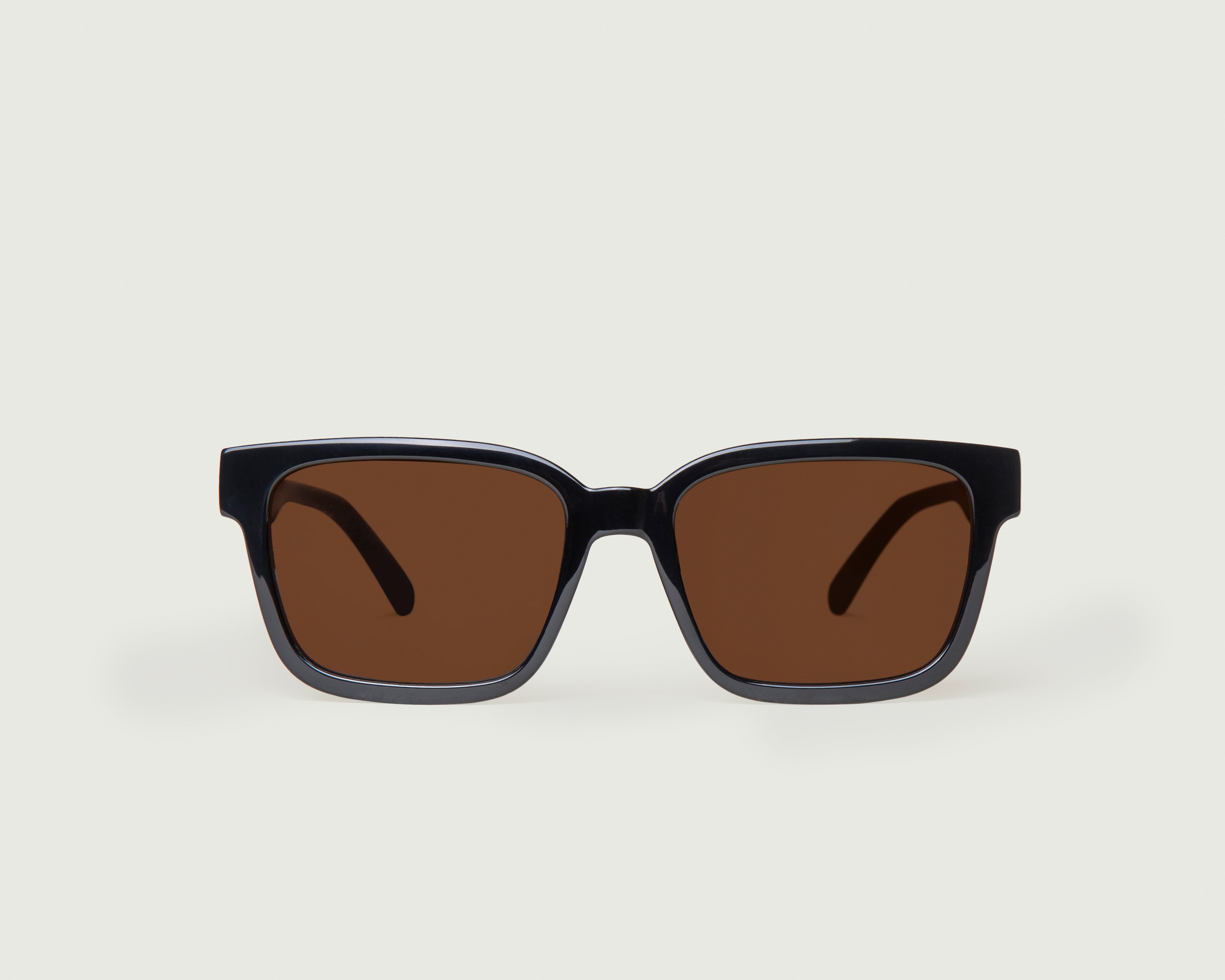 Cocoa::Triton Sunglasses square black recycled polyester front