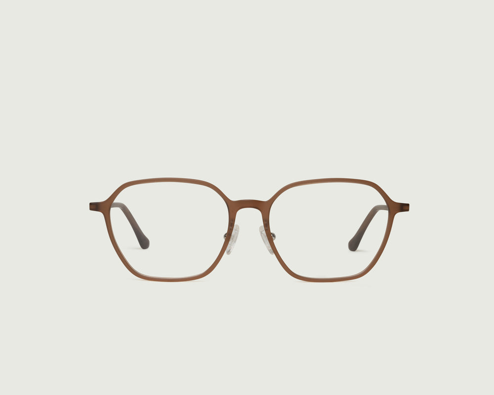 Coffee::Helsinki+ Eyeglasses square brown  plant-based plastic front