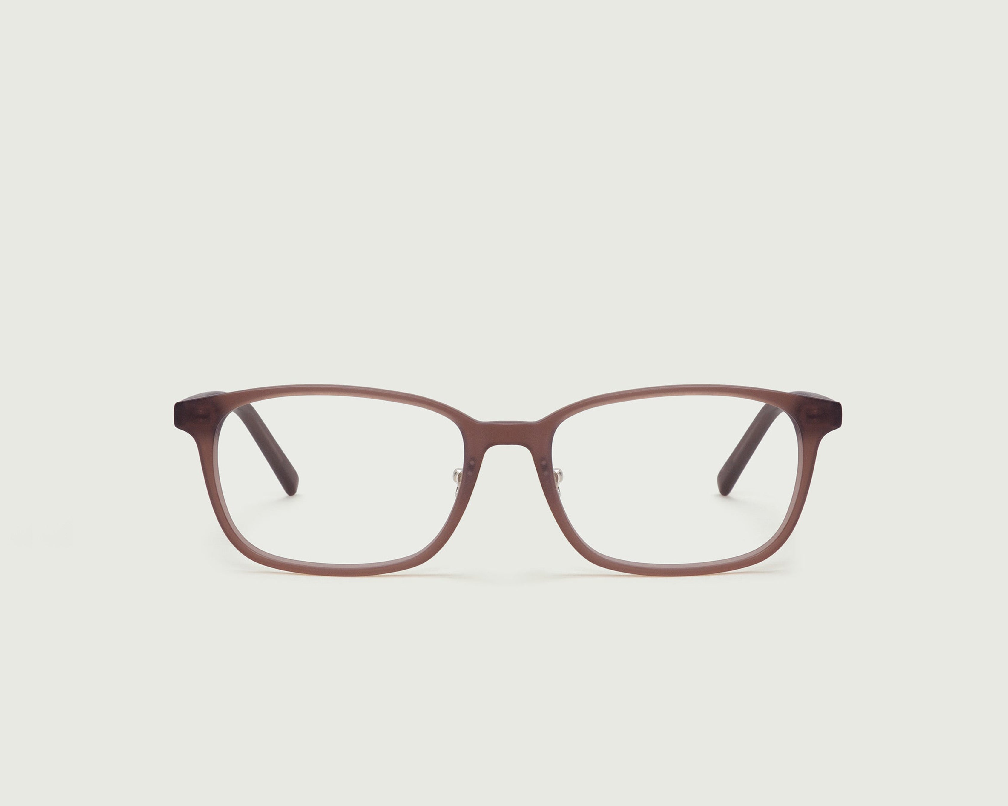 Coffee::Neal Wide Eyeglasses rectangle brown acetate front (6624922468406)