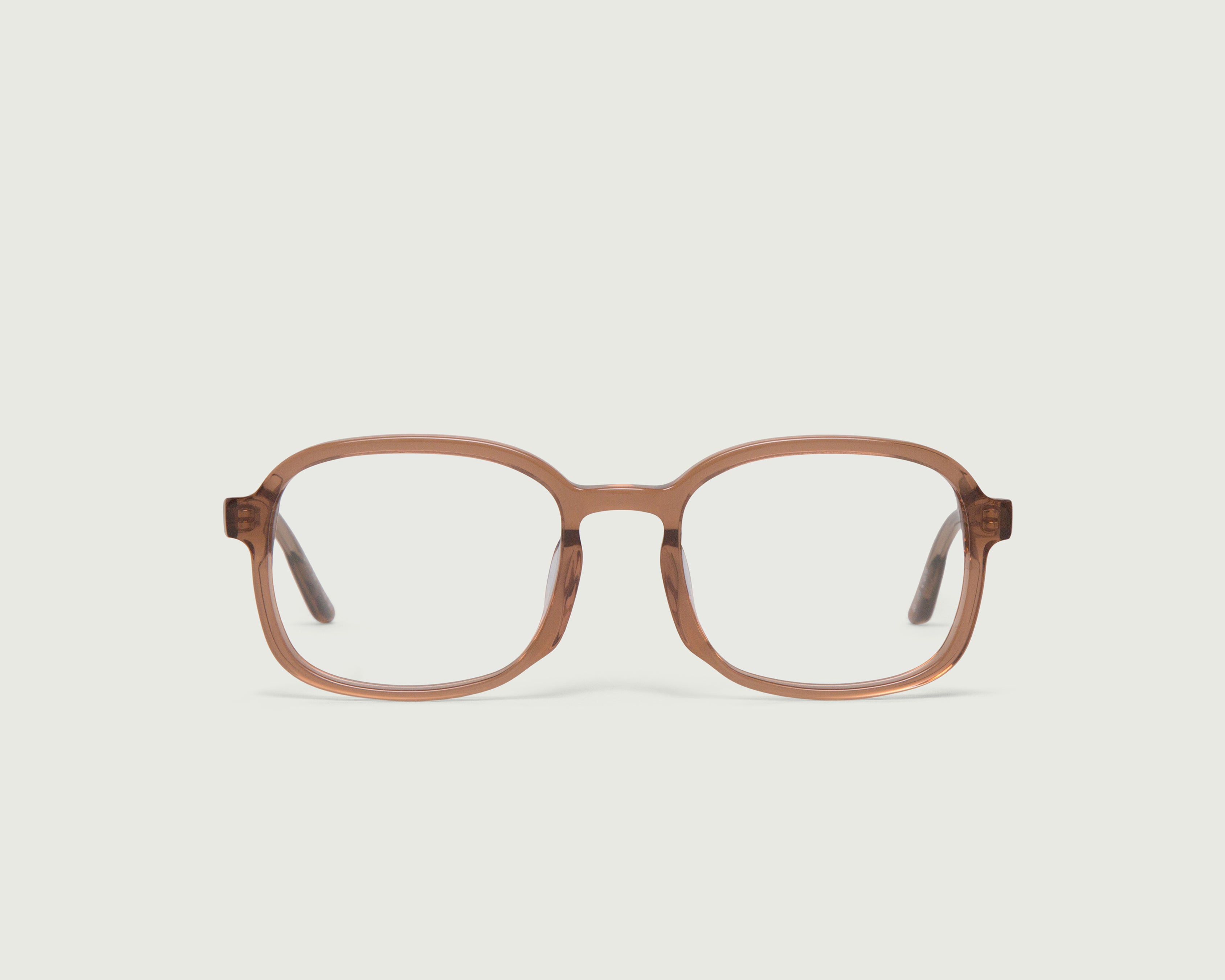 Coffee::Shiro Eyeglasses square brown acetate front (4687757082678)