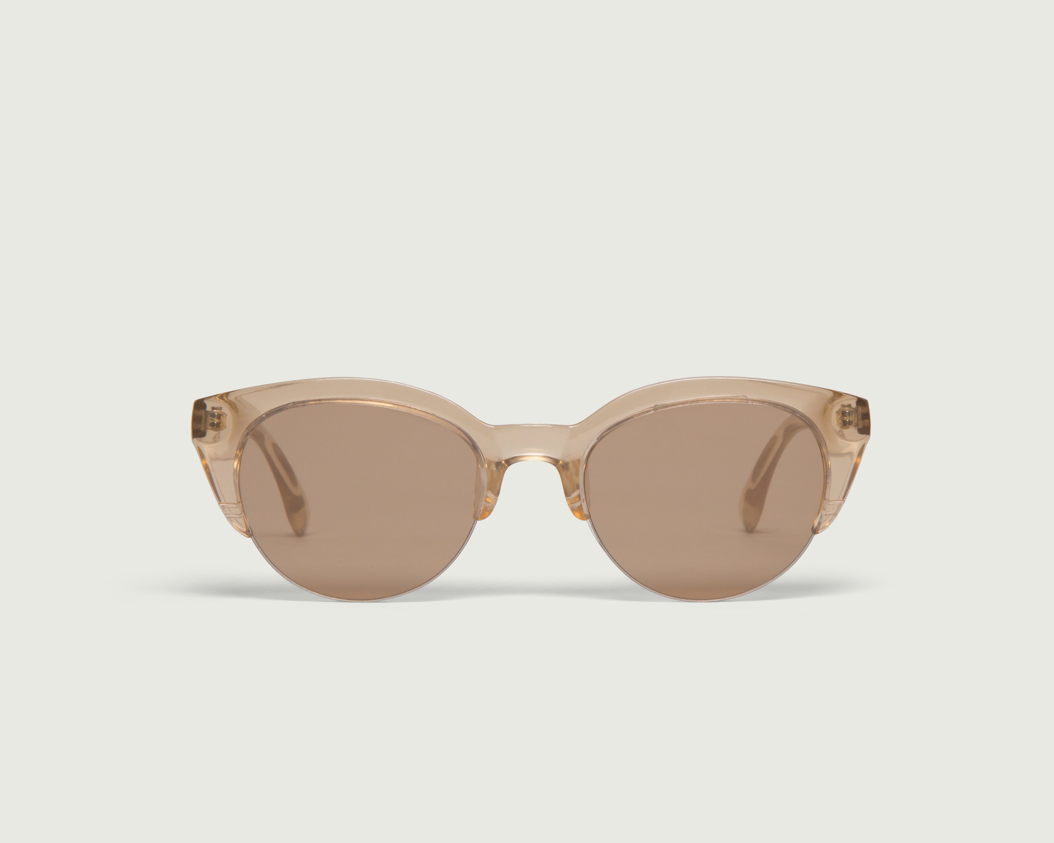 Cornhusk::Norra Sunglasses cat eye taupe plastic front (4687761080374)