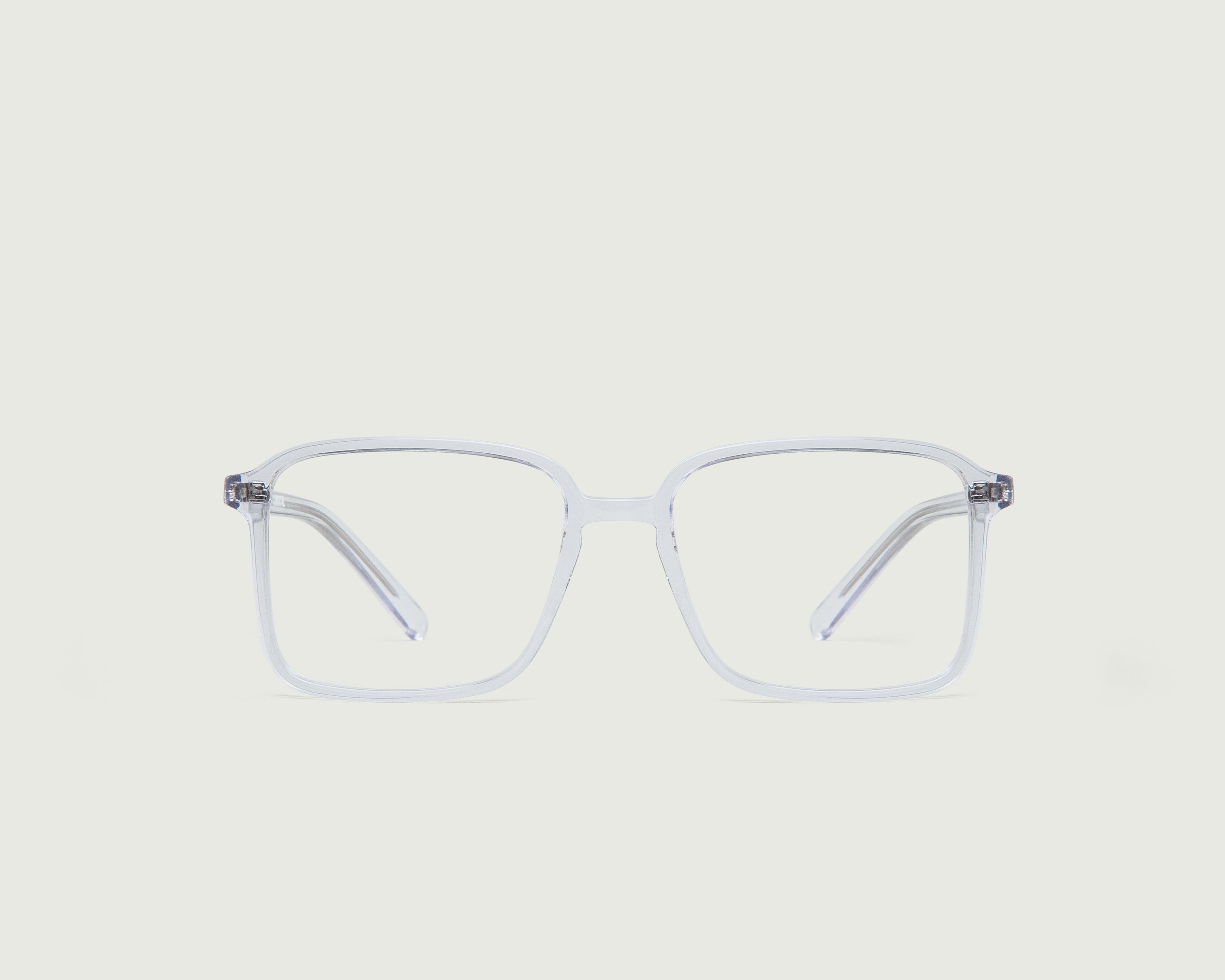 Crystal::Dex Eyeglasses square clear acetate front