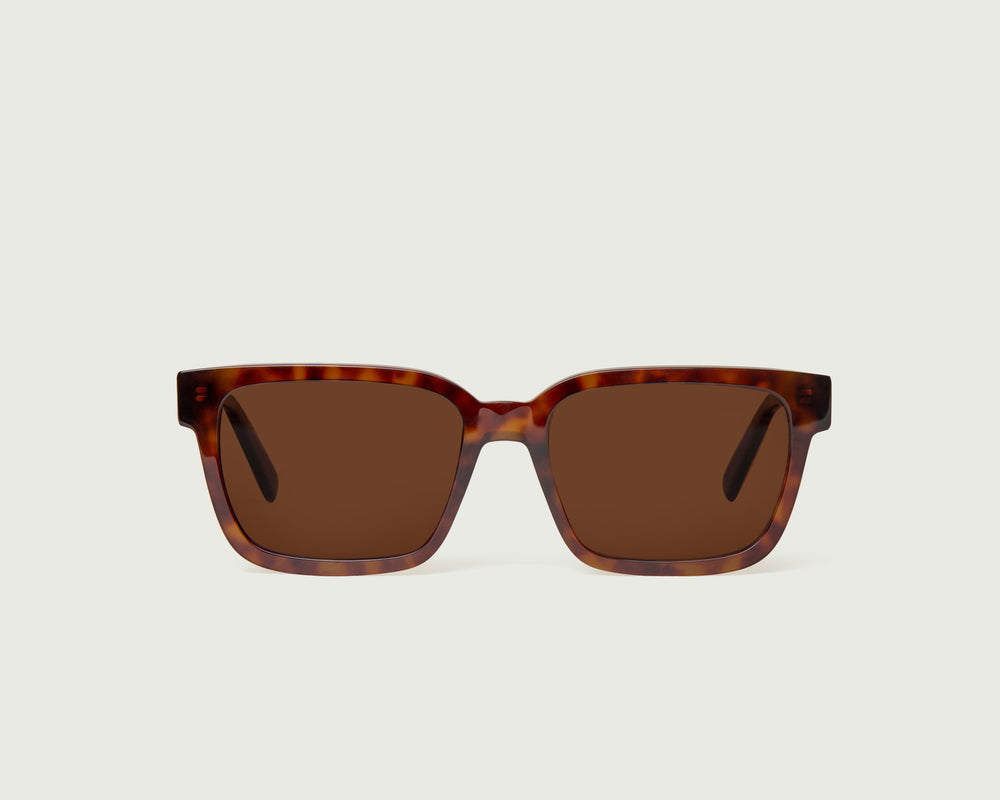 Deep Tort ::Triton Sunglasses square tort bioacetate polarized front