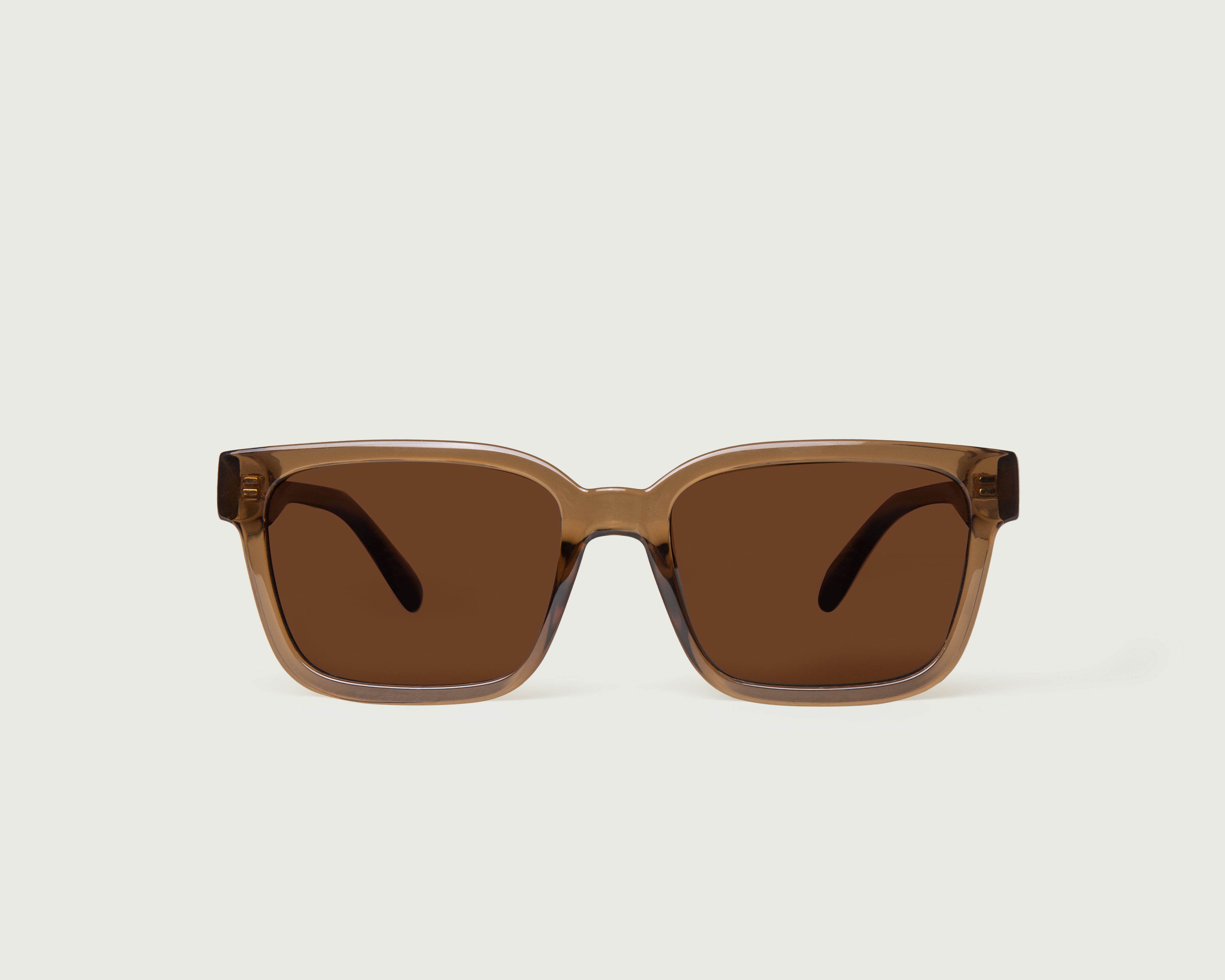 Doe::Triton Sunglasses square brown recycled polyester front