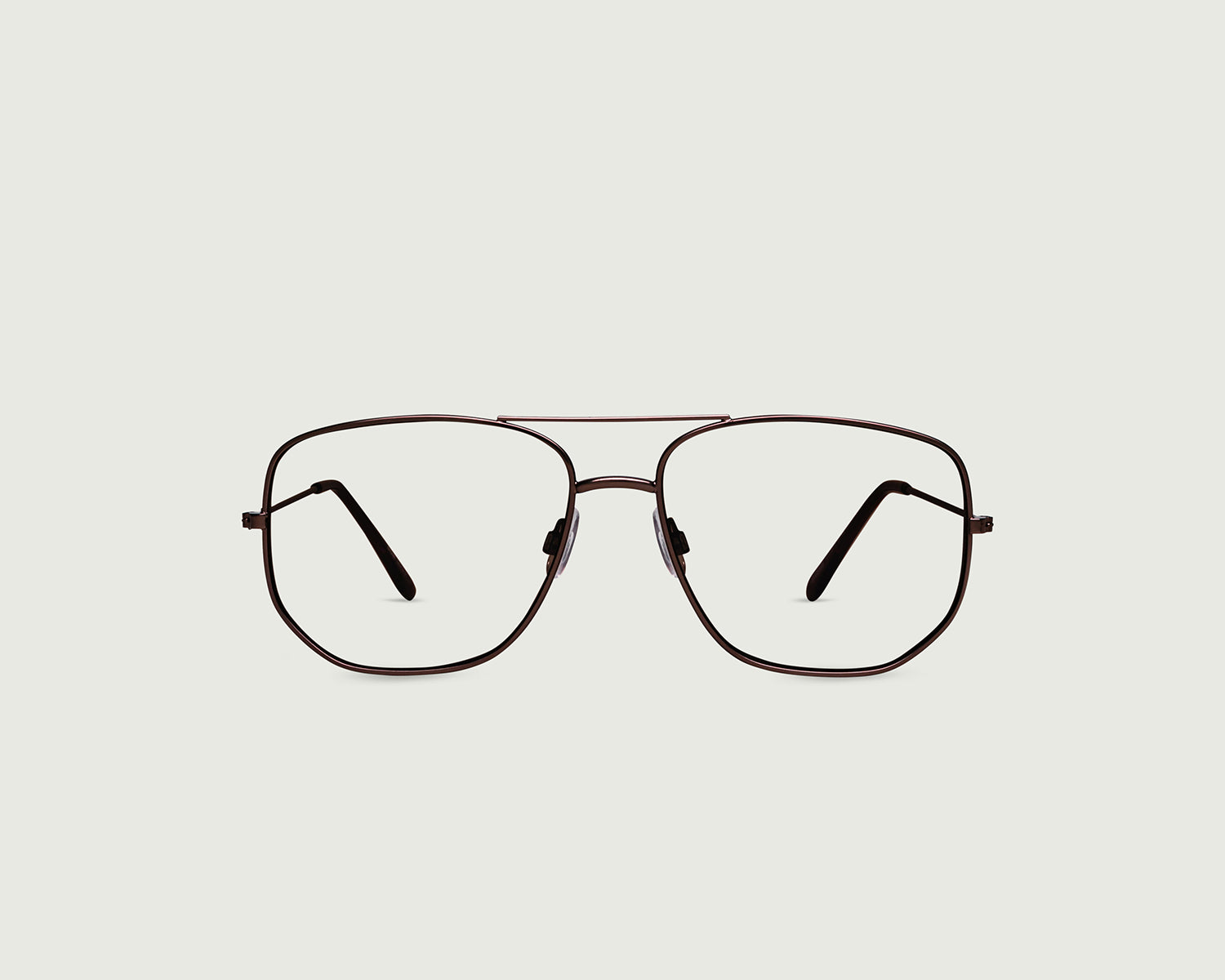 Sepia::Dom  Anti-Radiation Glasses pilot brown metal front (6673624662070)