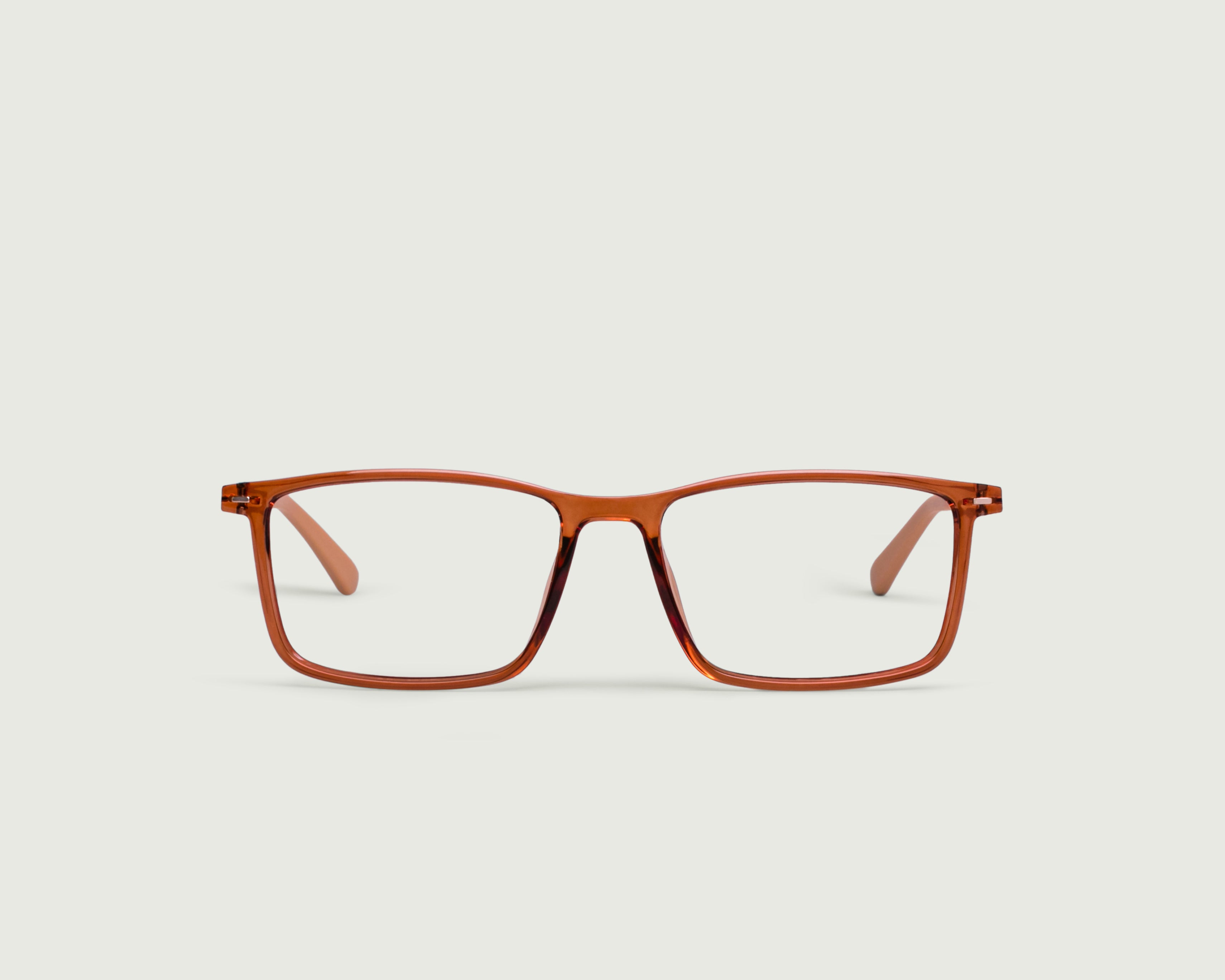 Terracotta::Echo Eyeglasses square orange plastic front