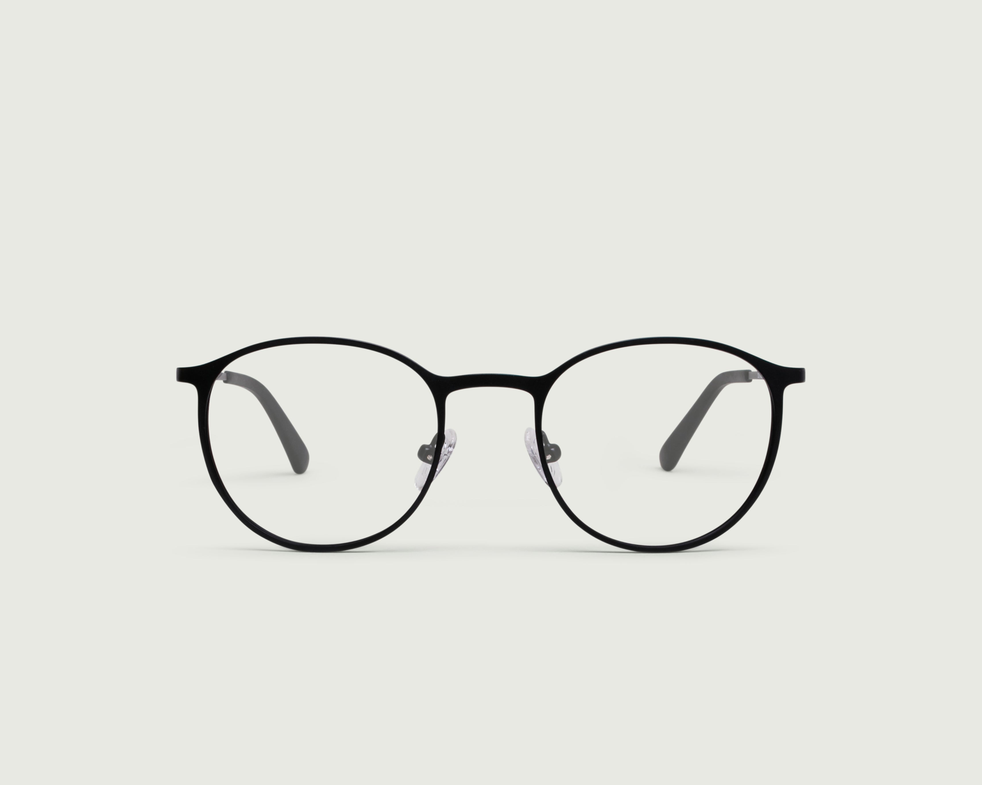 Charcoal::Frankie Anti-Radiation Glasses round black metal front (6627762536502)