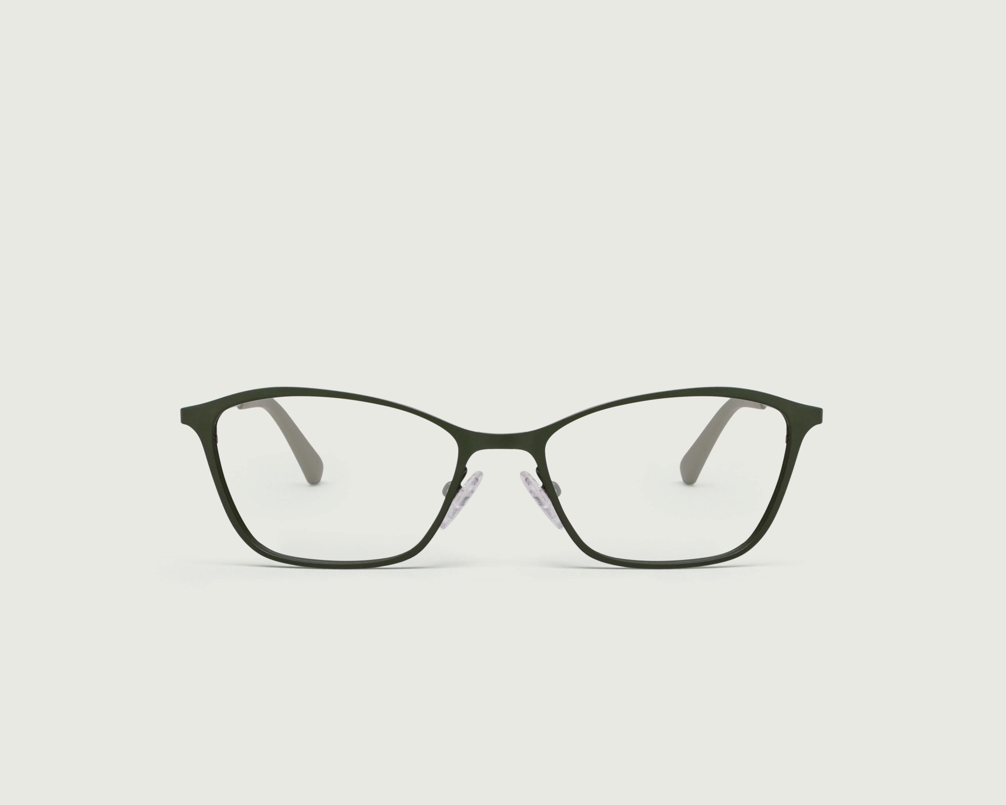 Forest::Brae Eyeglasses rectangle green metal front (4687756492854)