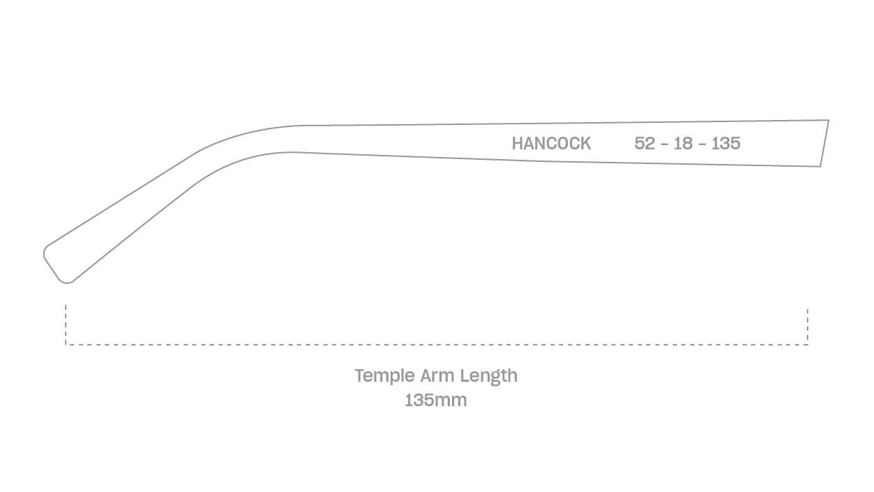 measurement::arm length Hancock Eyeglasses round metal