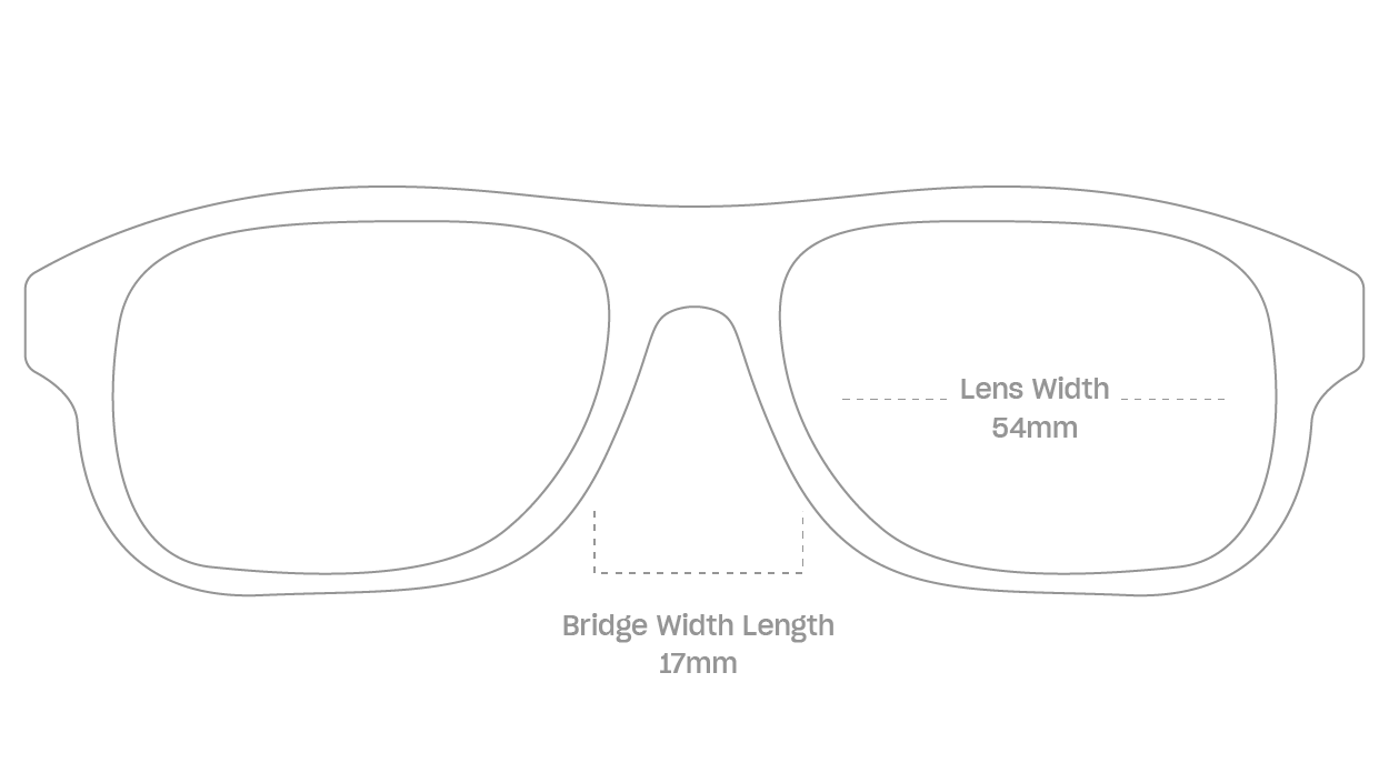 measurement::lens width Briggs Eyeglasses square acetate