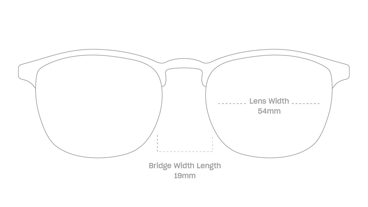 measurement::lens width Ollie Eyeglasses browline metal (4687759573046)