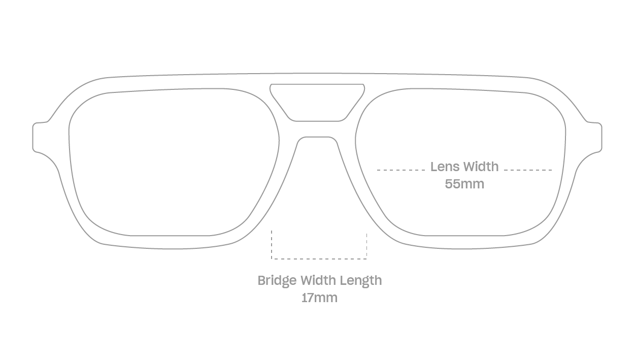 measurement::lens width Sly Eyeglasses pilot bioacetate