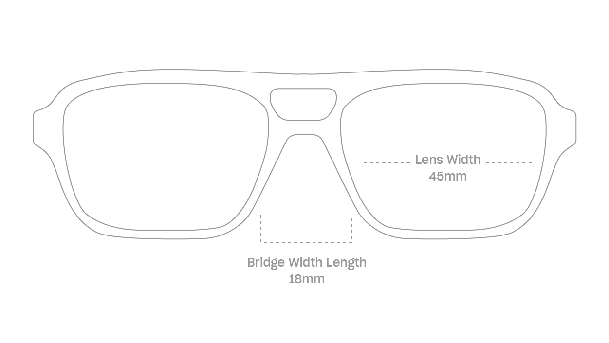 measurement::lens width Tobias Kids Anti-Radiation Glasses pilot recycled polyester