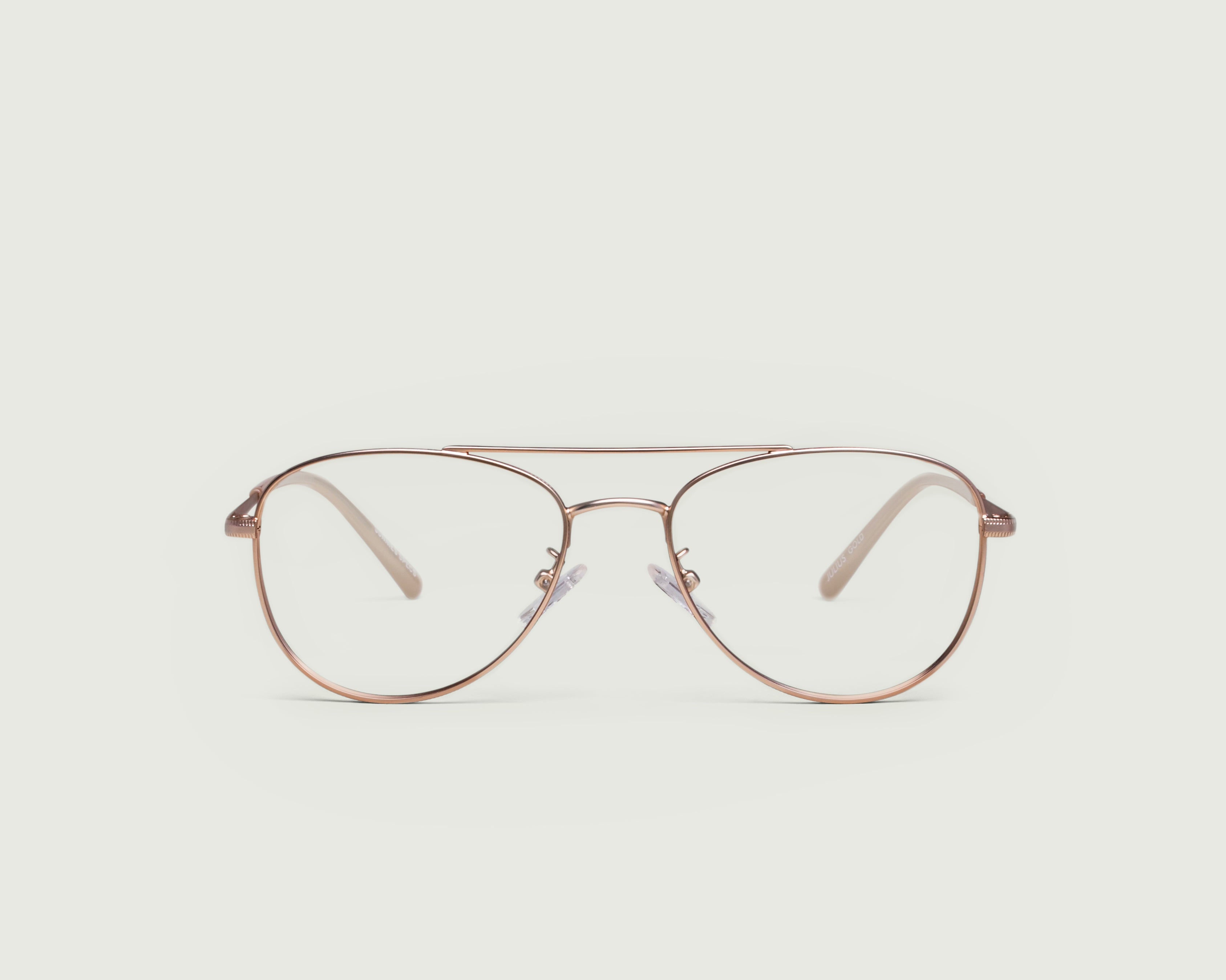 Gold::Julius Eyeglasses pilot gold metal front (4687757344822)