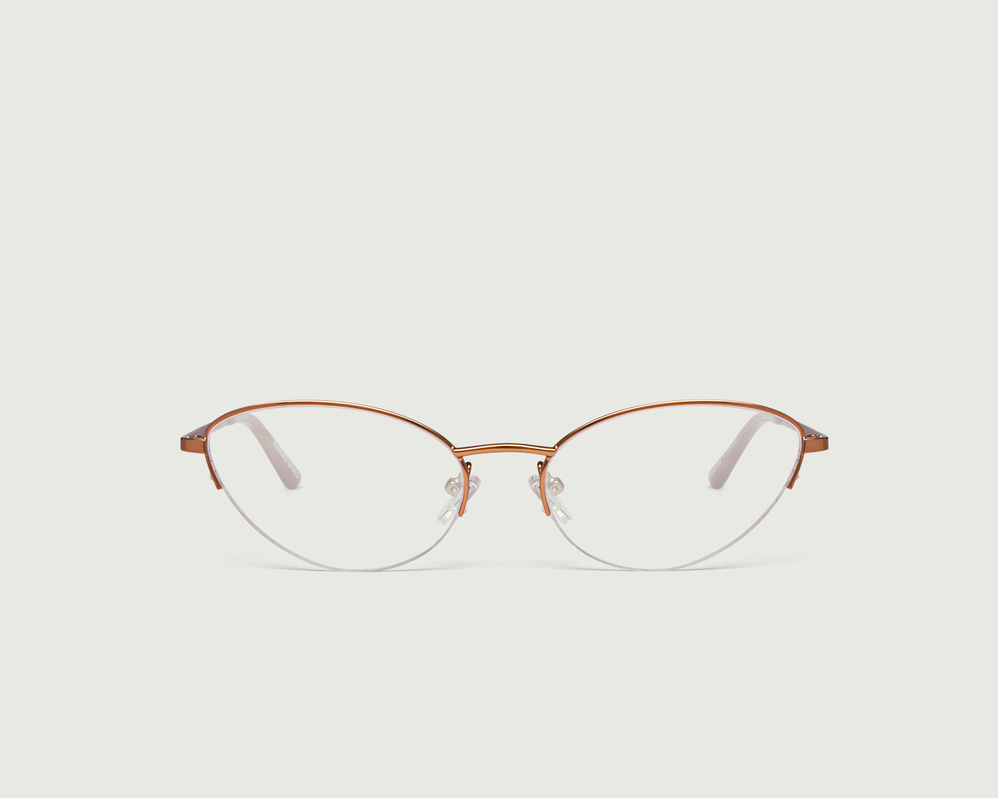 Rosegold::Harlow Eyeglasses cat eye pink metal  front (4687758000182)