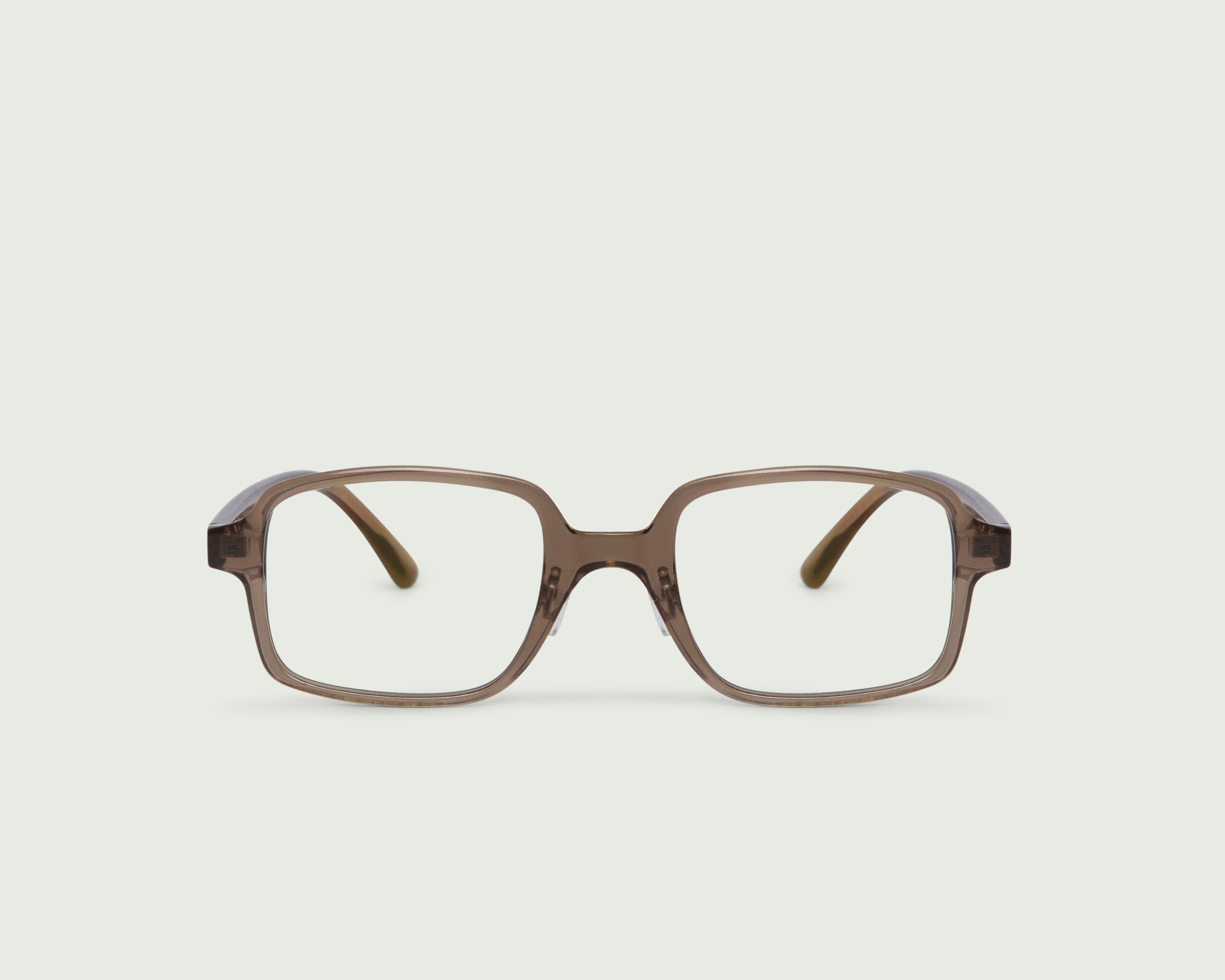 Fog::Idris Anti-Radiation Glasses square brown recycled polyester front (6677722890294)
