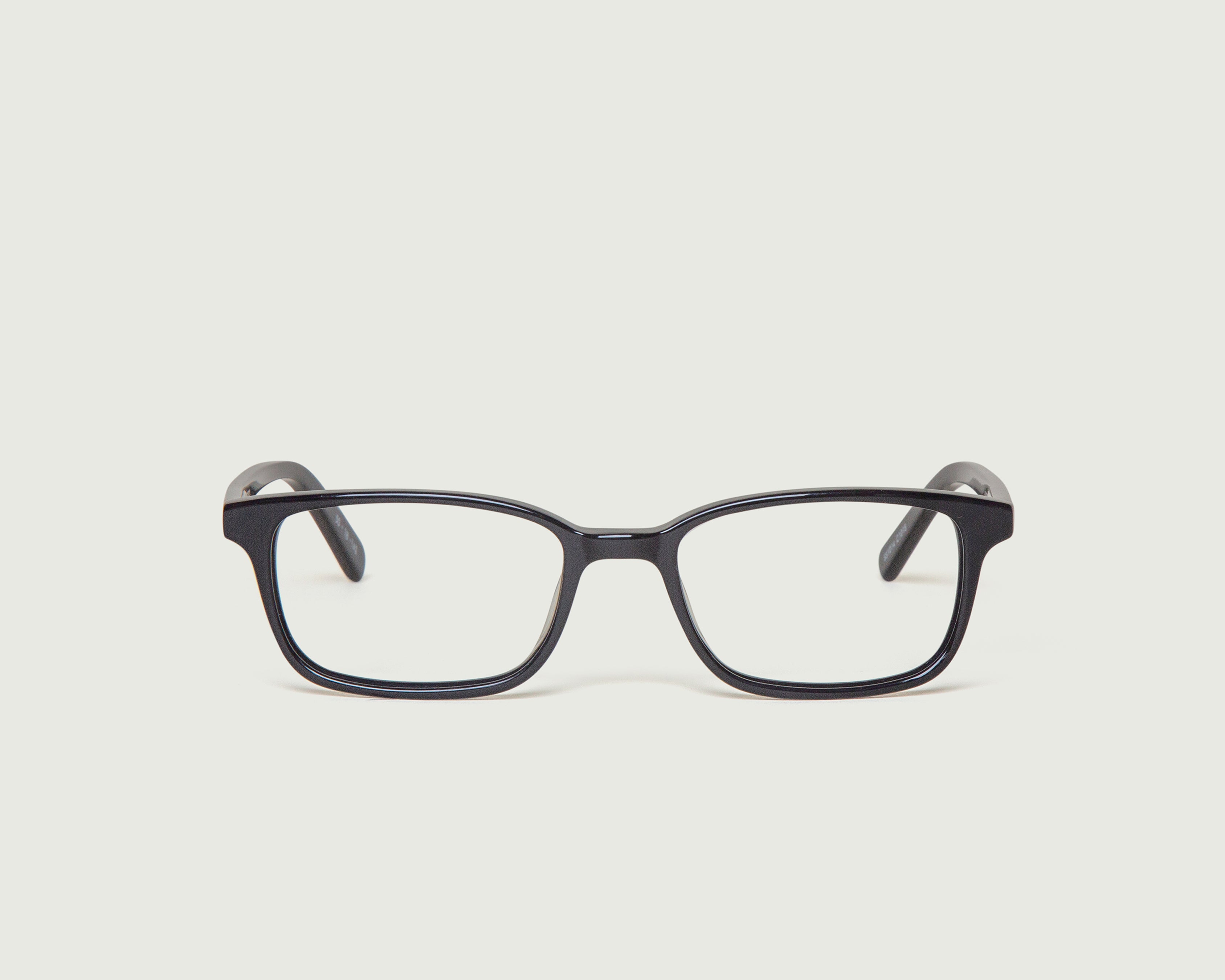 Ink::Newton Eyeglasses rectangle black plastic front