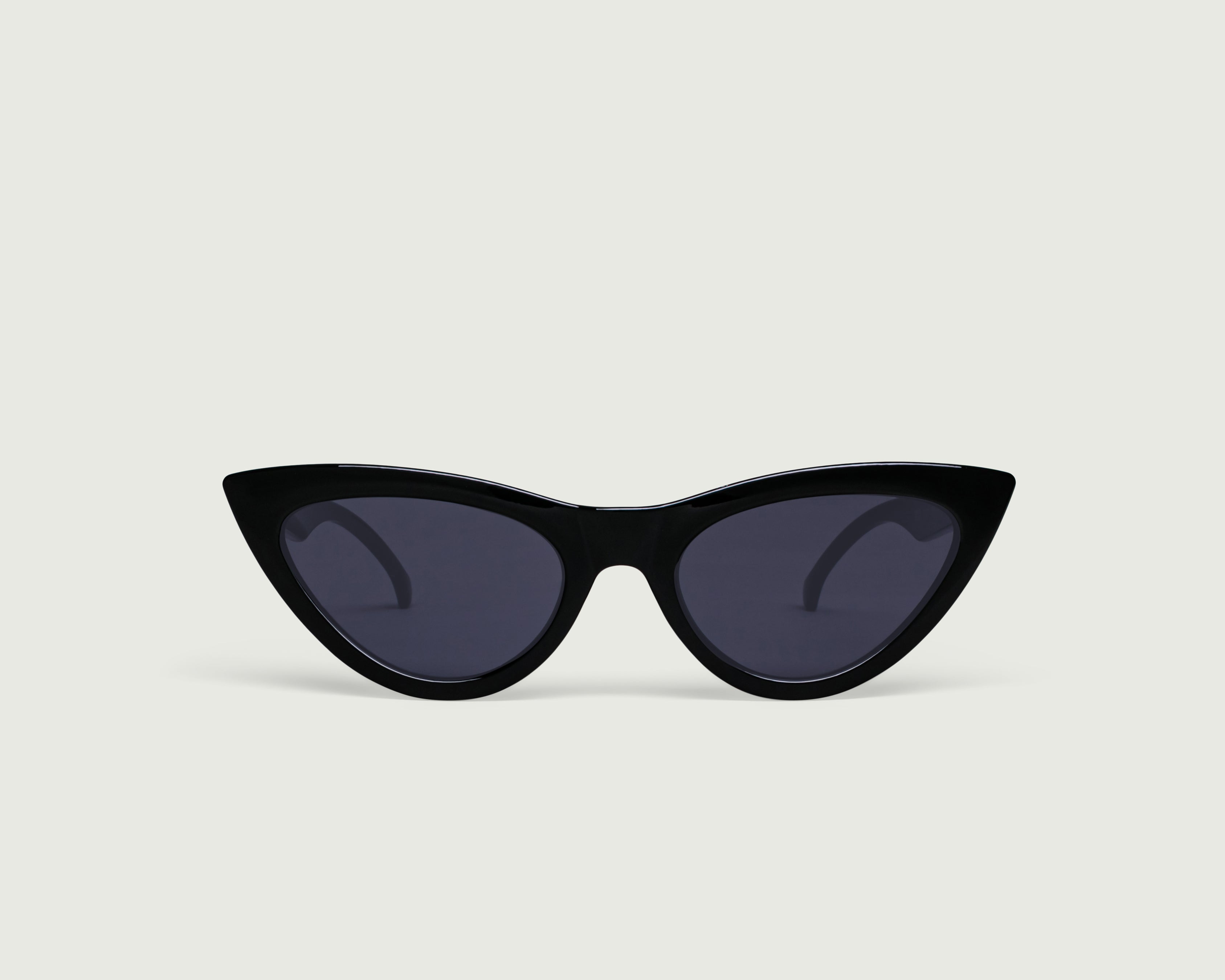 Ink::Zia Sunglasses cat eye black plastic front (4687761735734)