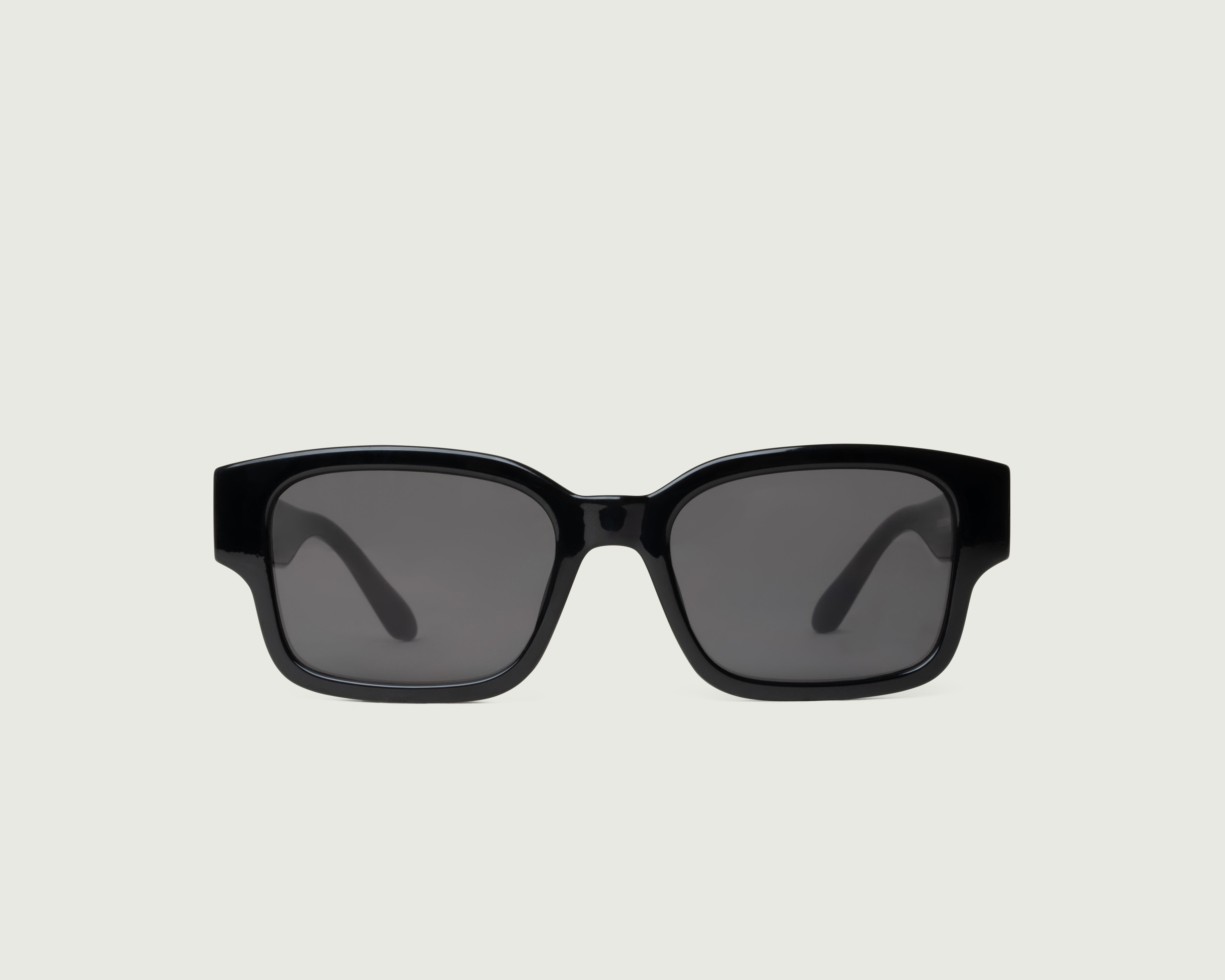 Ink Midnight::Cal Sunglasses rectangle black recycled polyester front