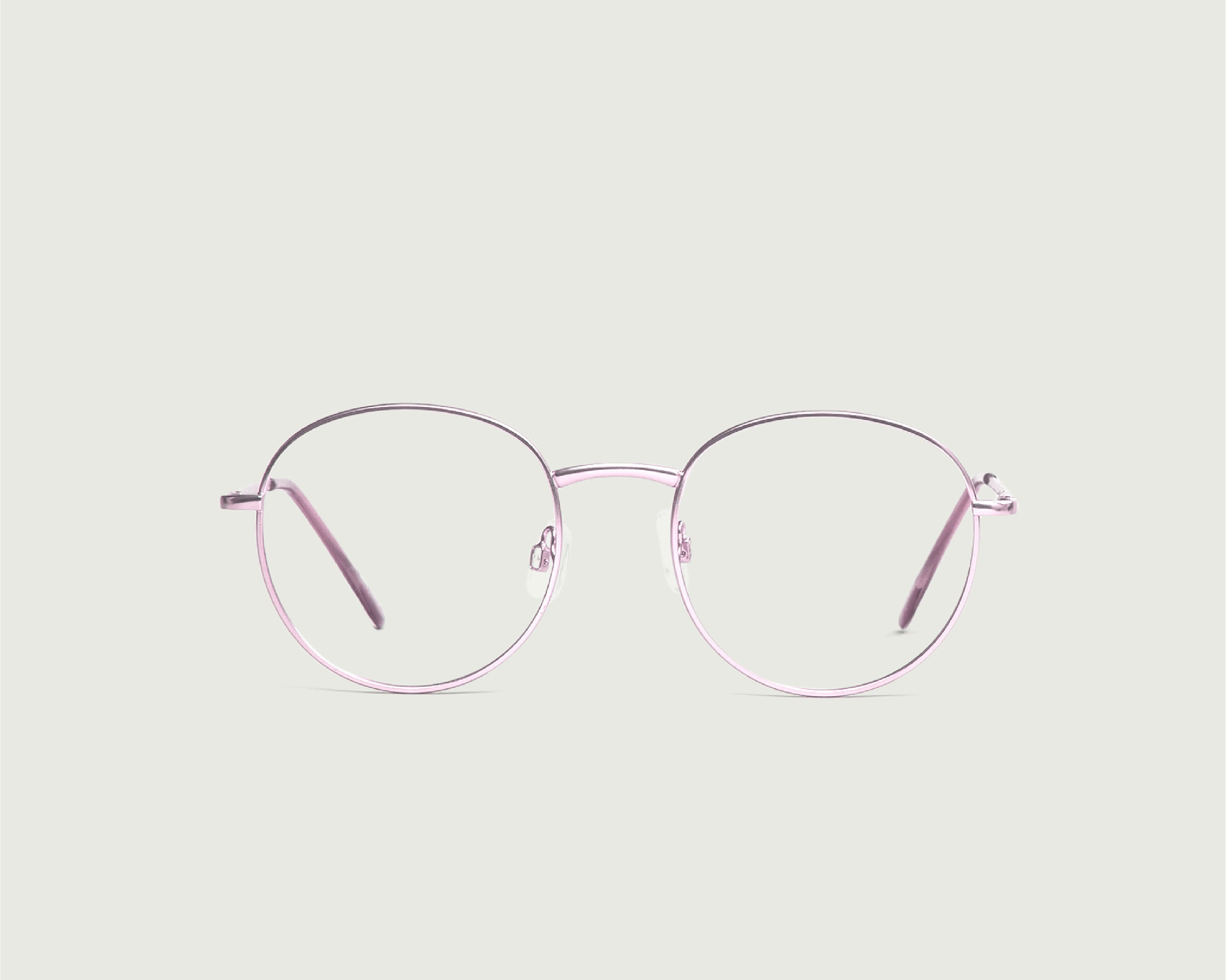 Plum::Jett Anti-Radiation Glasses round pink metal front (6627767025718)