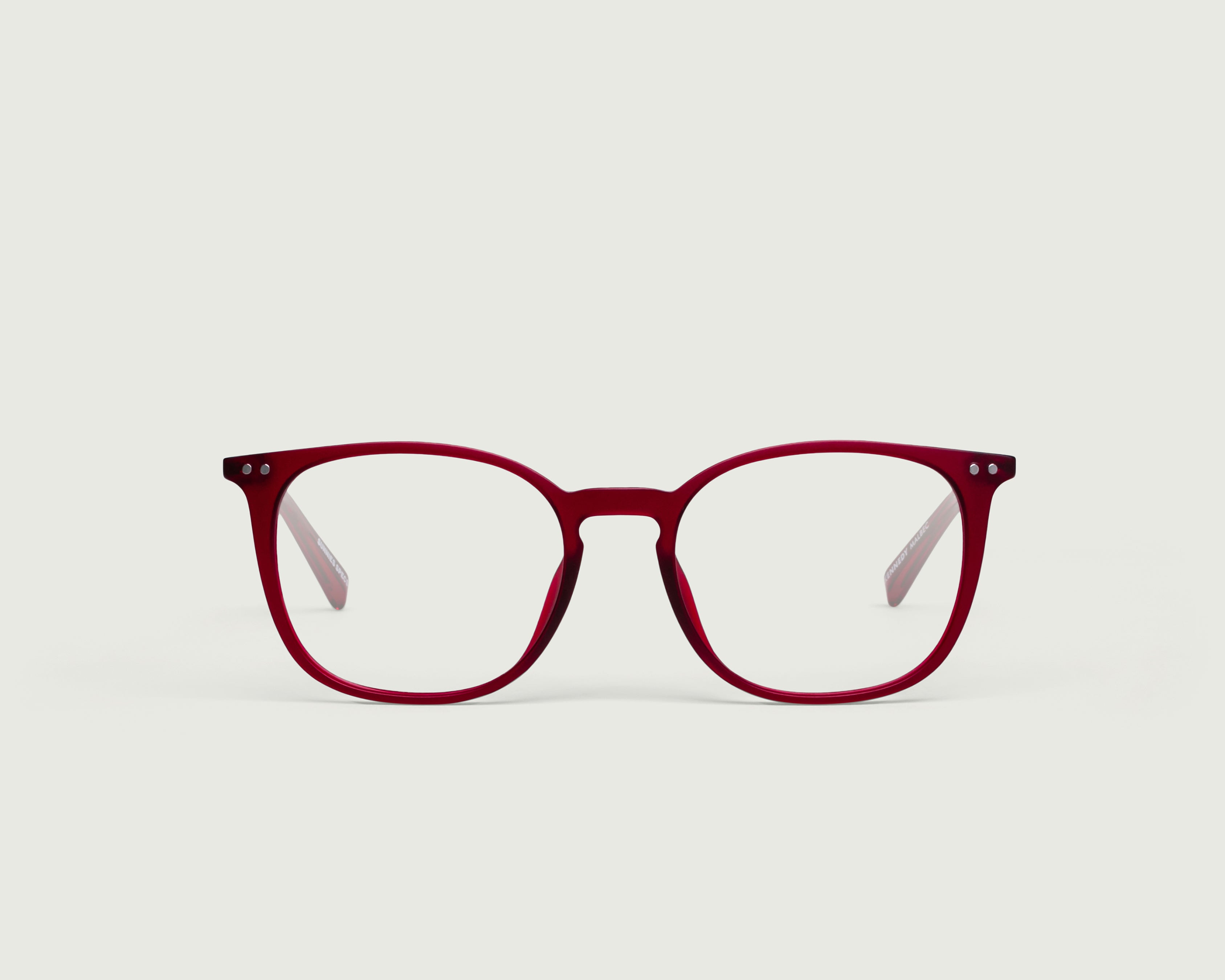 Malbec::Kennedy  Eyeglasses square red acetate front (4687759376438)