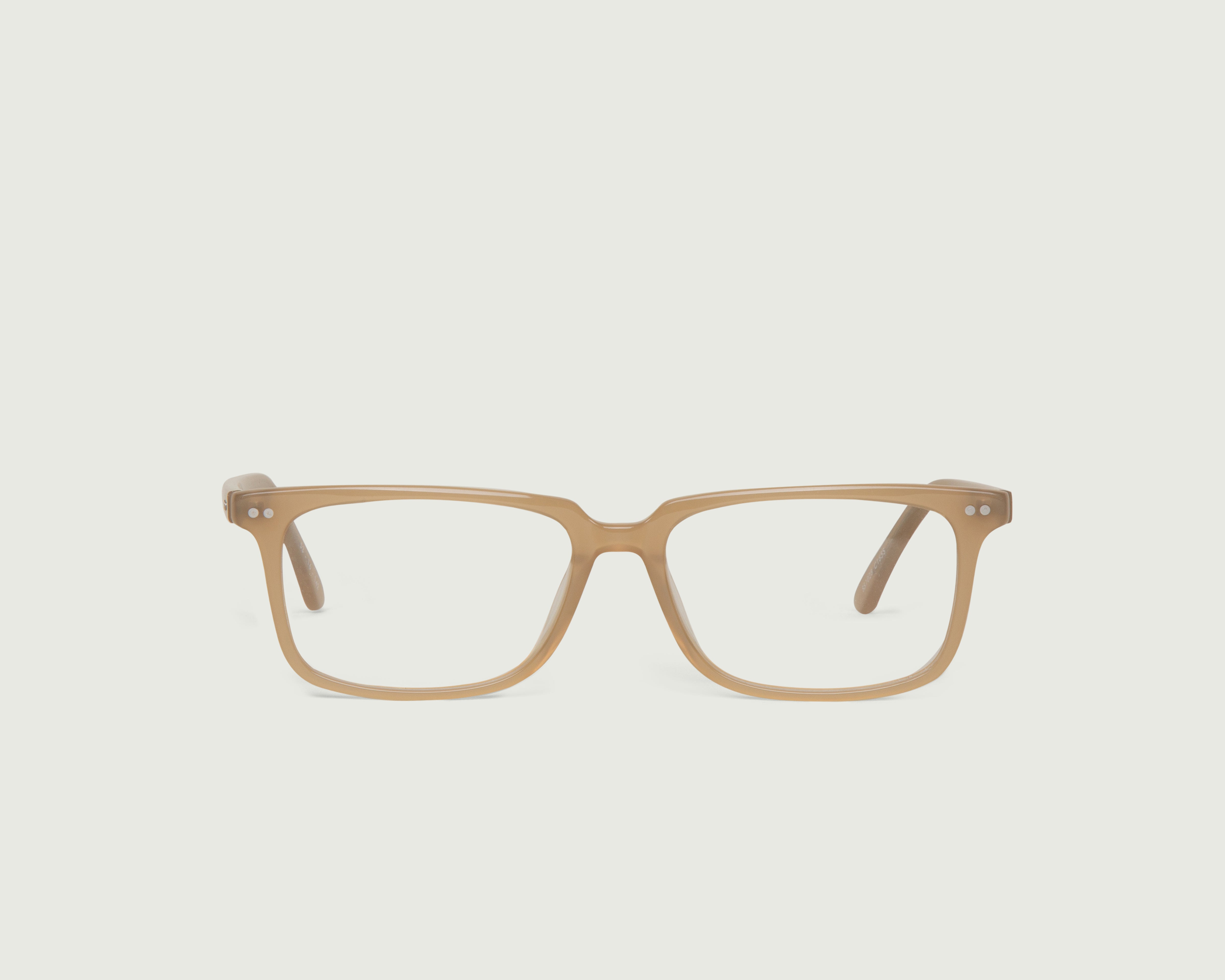 Khaki::Alister Eyeglasses rectangle nude acetate front