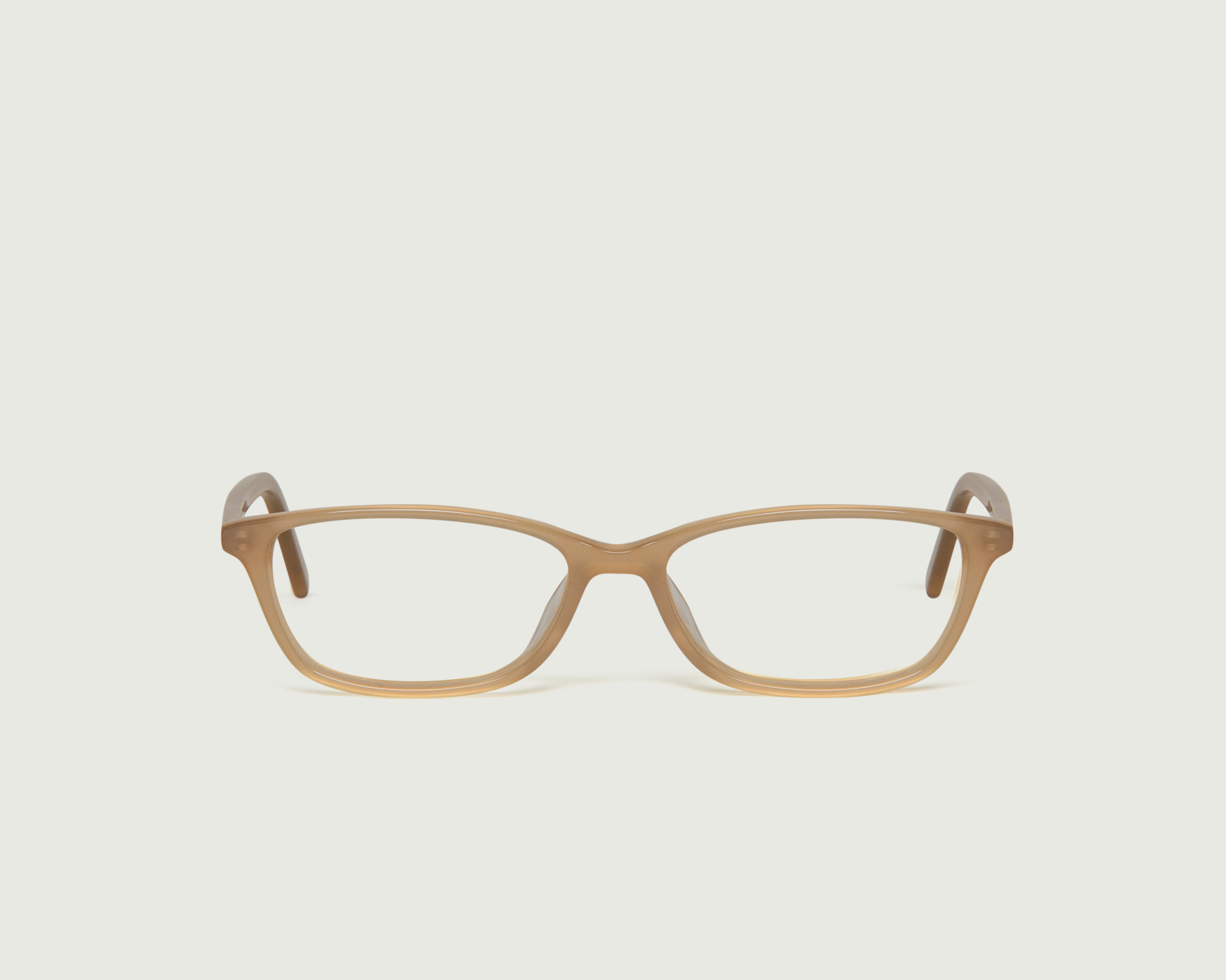 Khaki::Elise Eyeglasses cat eye brown acetate front