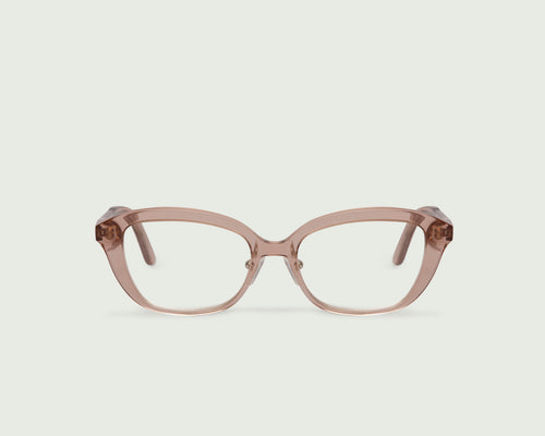 Rose Taupe::Lera+ Eyeglasses cat eye pink bioacetate front (6678064824374)