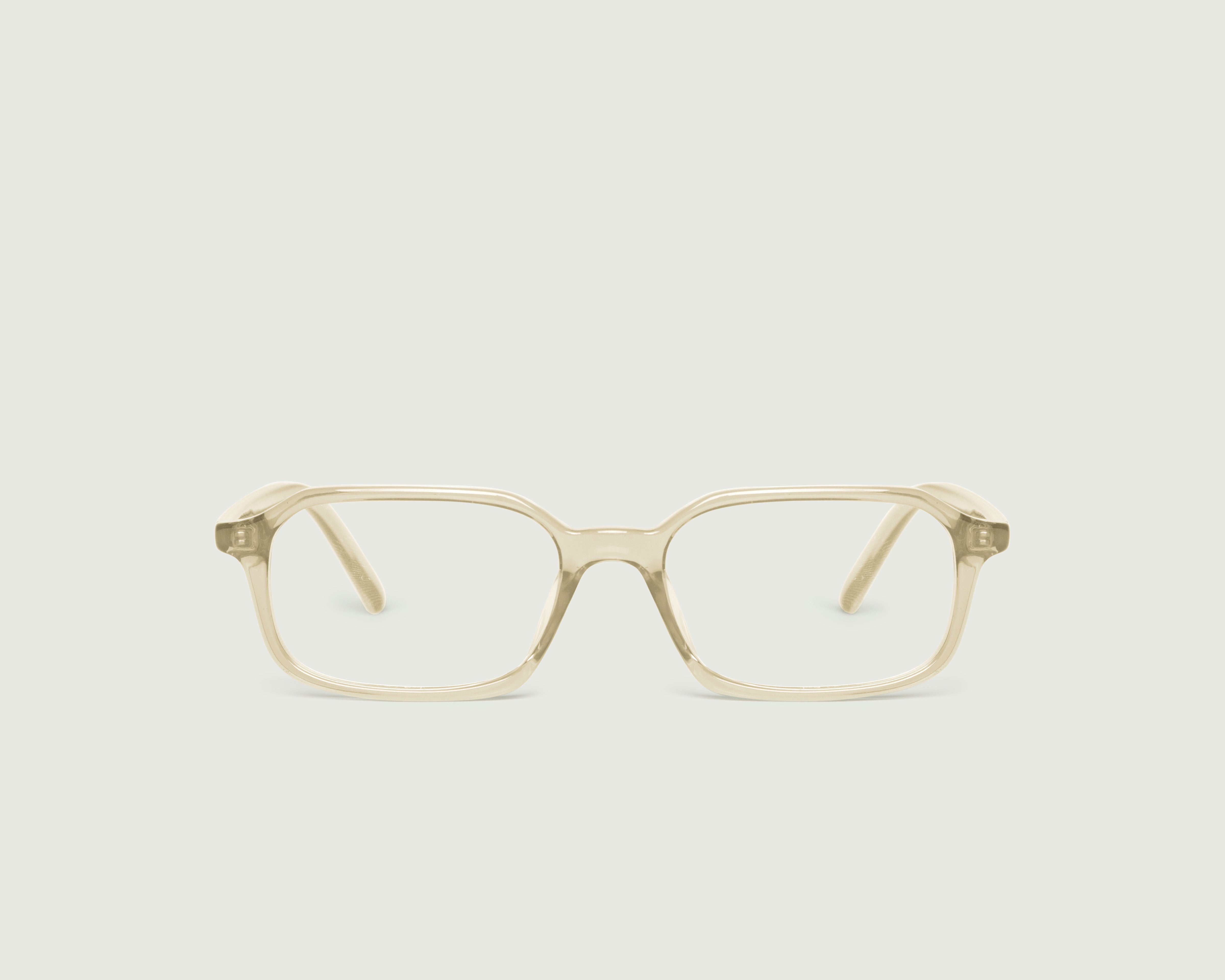 Mushroom ::Rectangle 2 Eyeglasses rectangle nude recycled polyester front