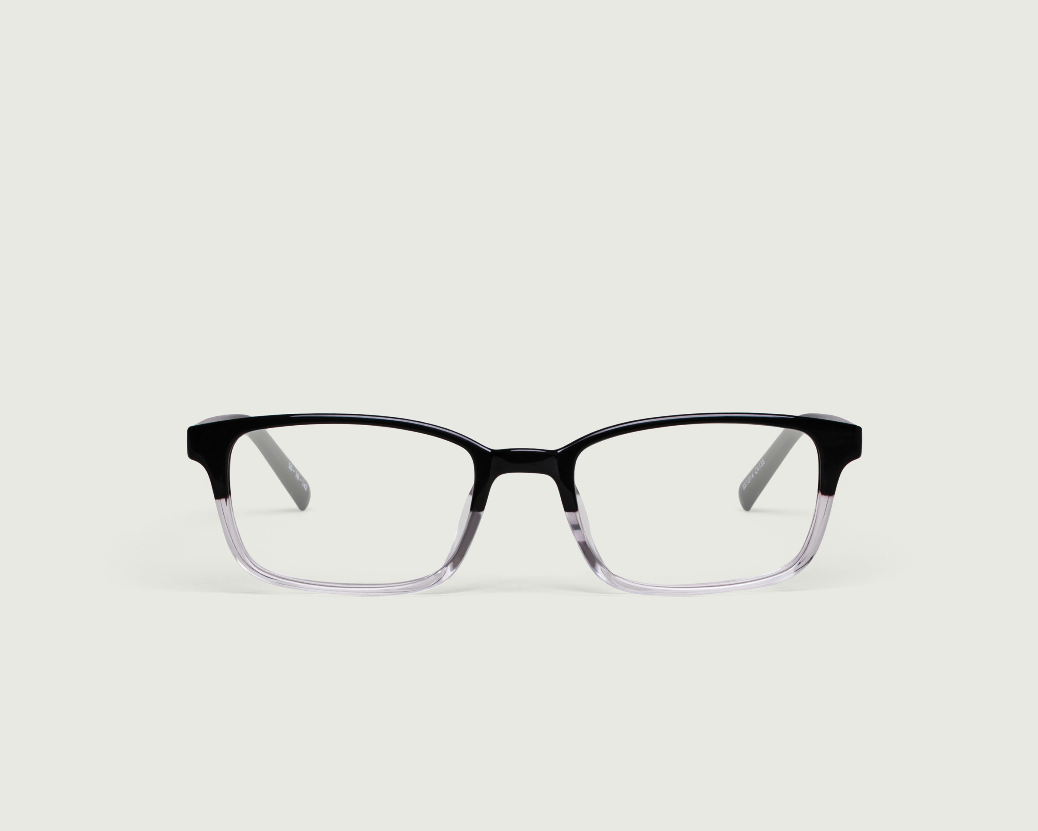 Ink Clear Ombre::Newton Eyeglasses rectangle black plastic front (4915303776310)