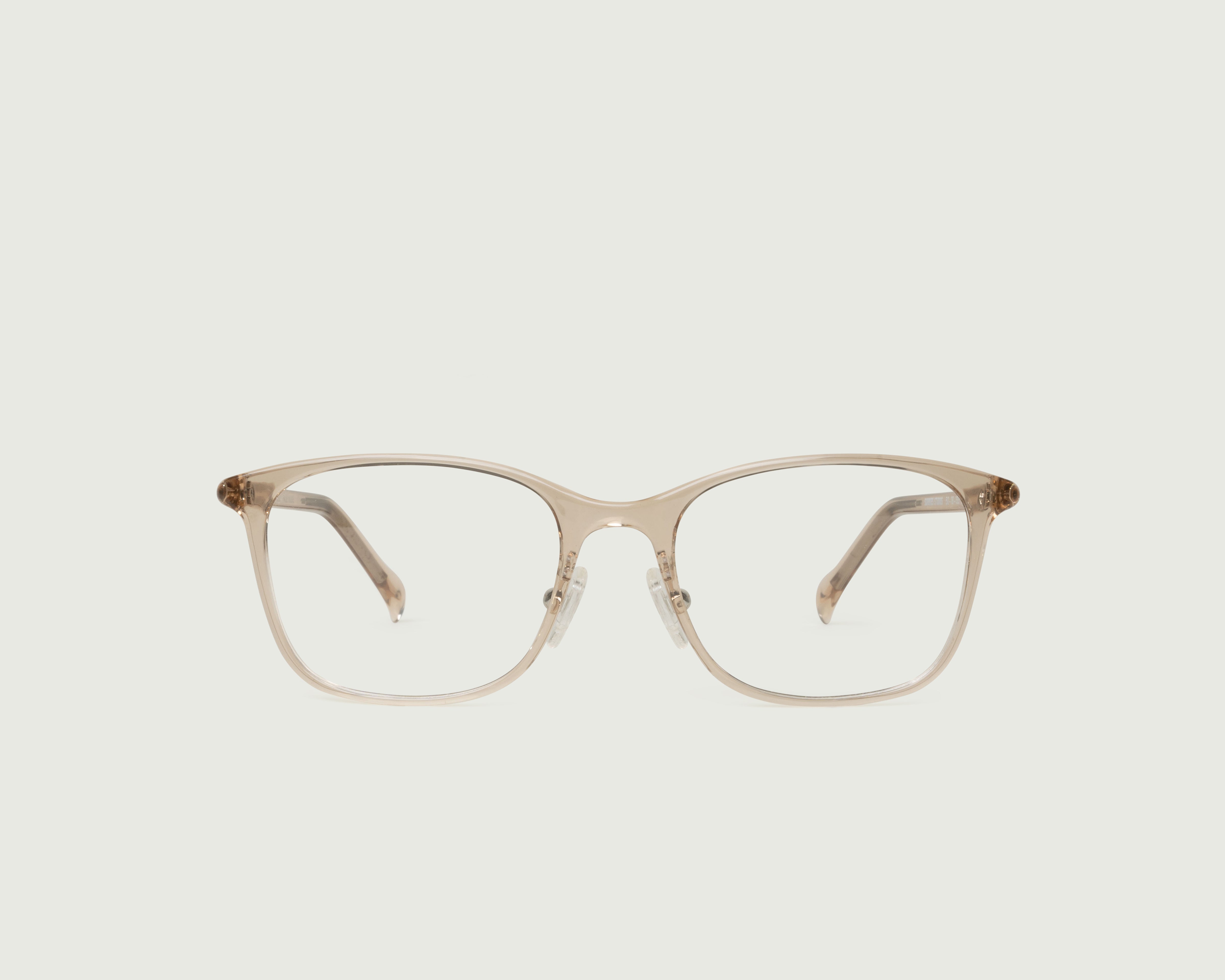 Pale Nude::Leo+ Eyeglasses square nude plant-based plastic front